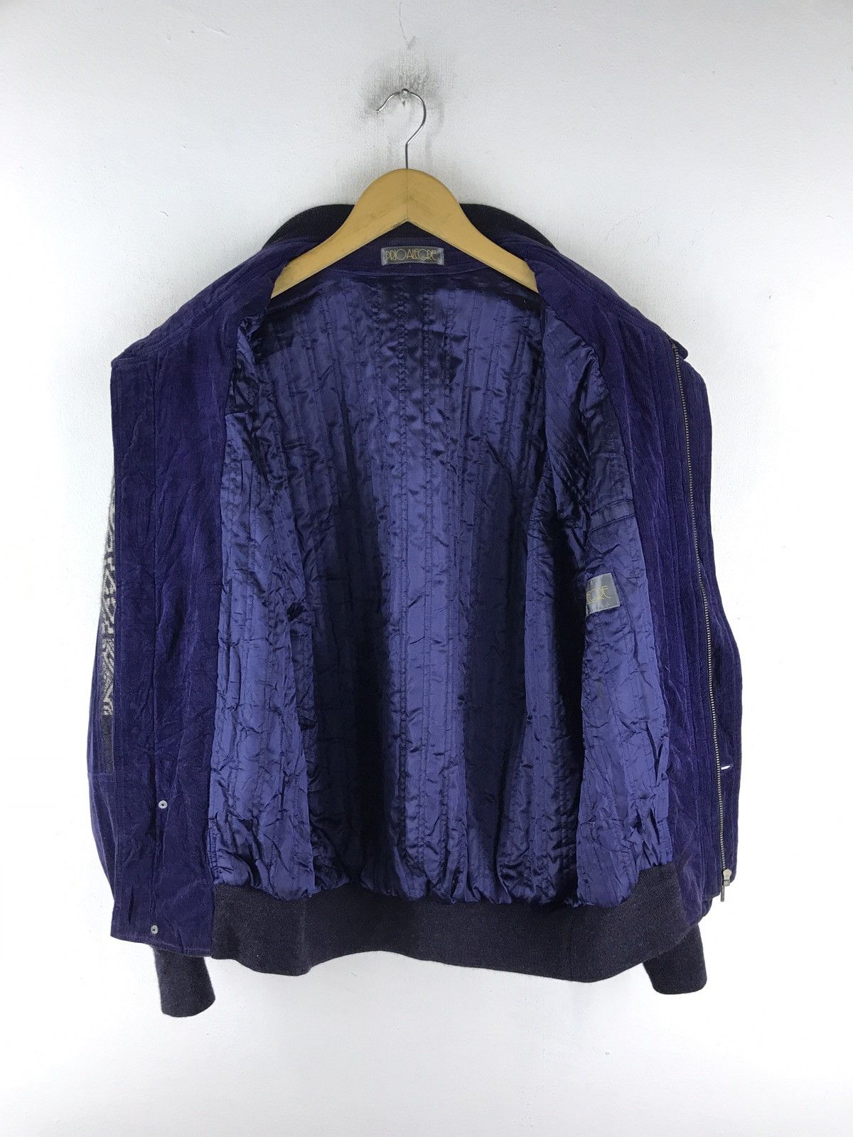 Designer 🔥RARE! PRIOALEGRE VELVET BOMBER JACKET Size US L / EU 52-54 / 3 - 7 Thumbnail