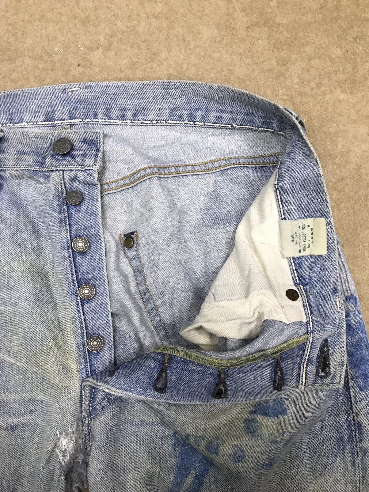 Levi's Vintage Clothing Rare 🔥 Vintage Levi’s Big E Selvedge Distressed Denim Size US 33 - 13 Thumbnail
