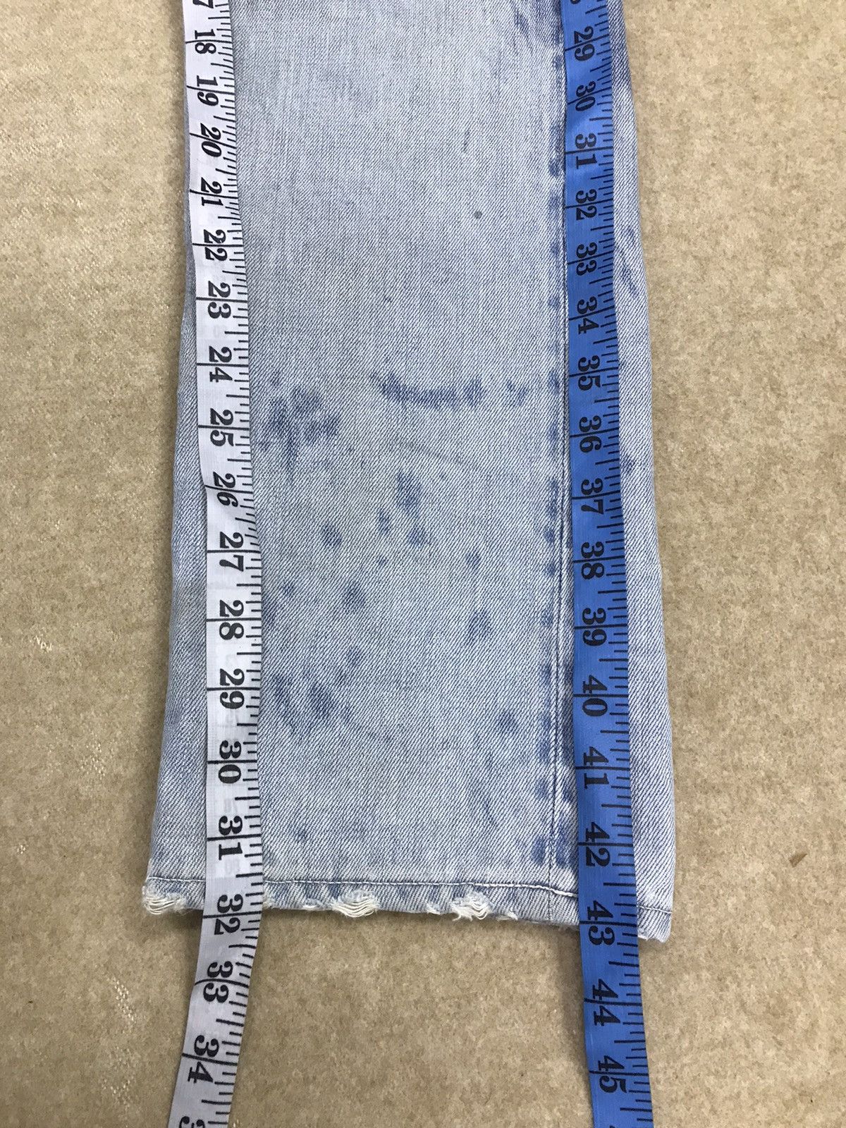 Levi's Vintage Clothing Rare 🔥 Vintage Levi’s Big E Selvedge Distressed Denim Size US 33 - 18 Thumbnail