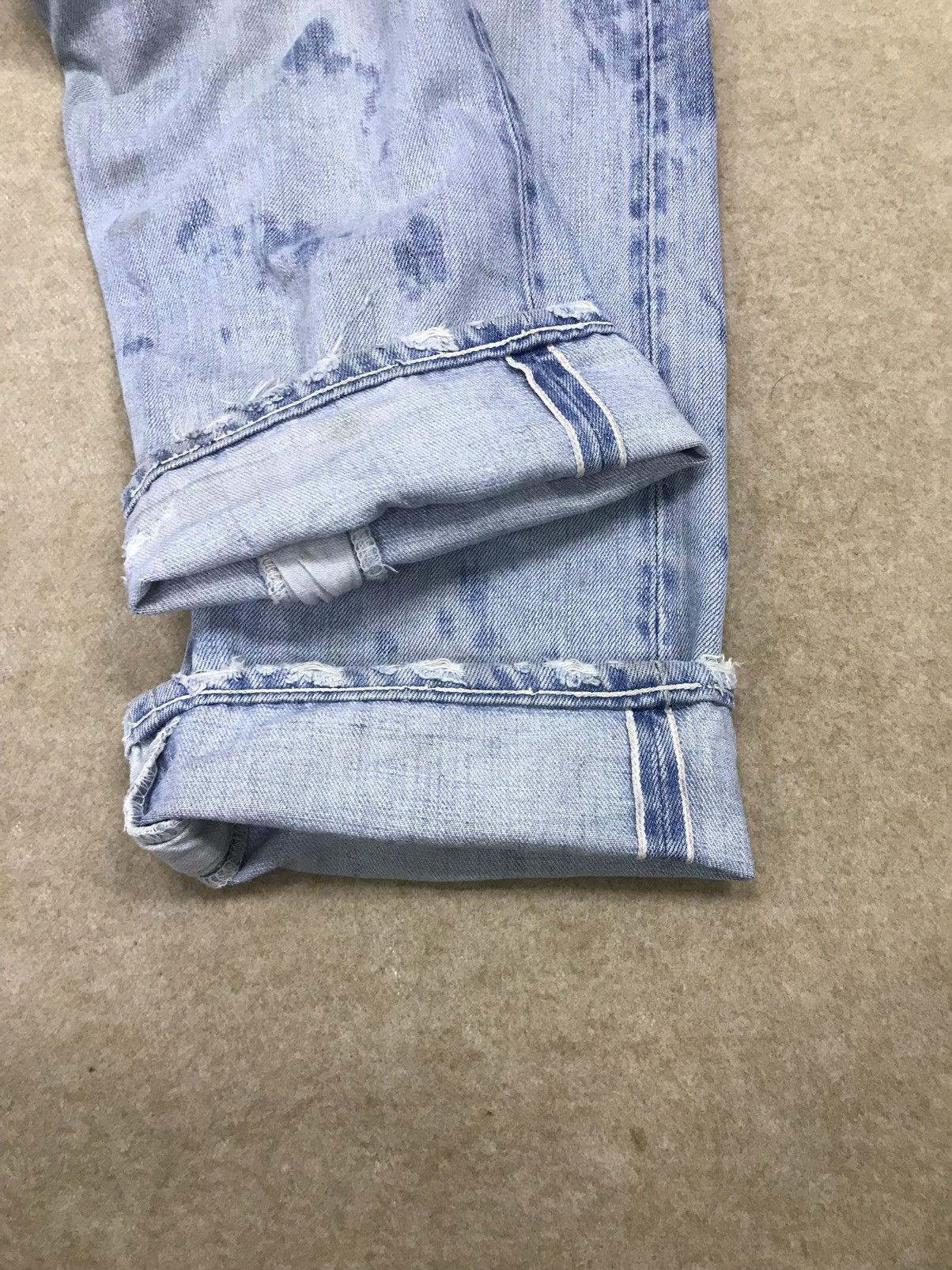 Levi's Vintage Clothing Rare 🔥 Vintage Levi’s Big E Selvedge Distressed Denim Size US 33 - 7 Thumbnail