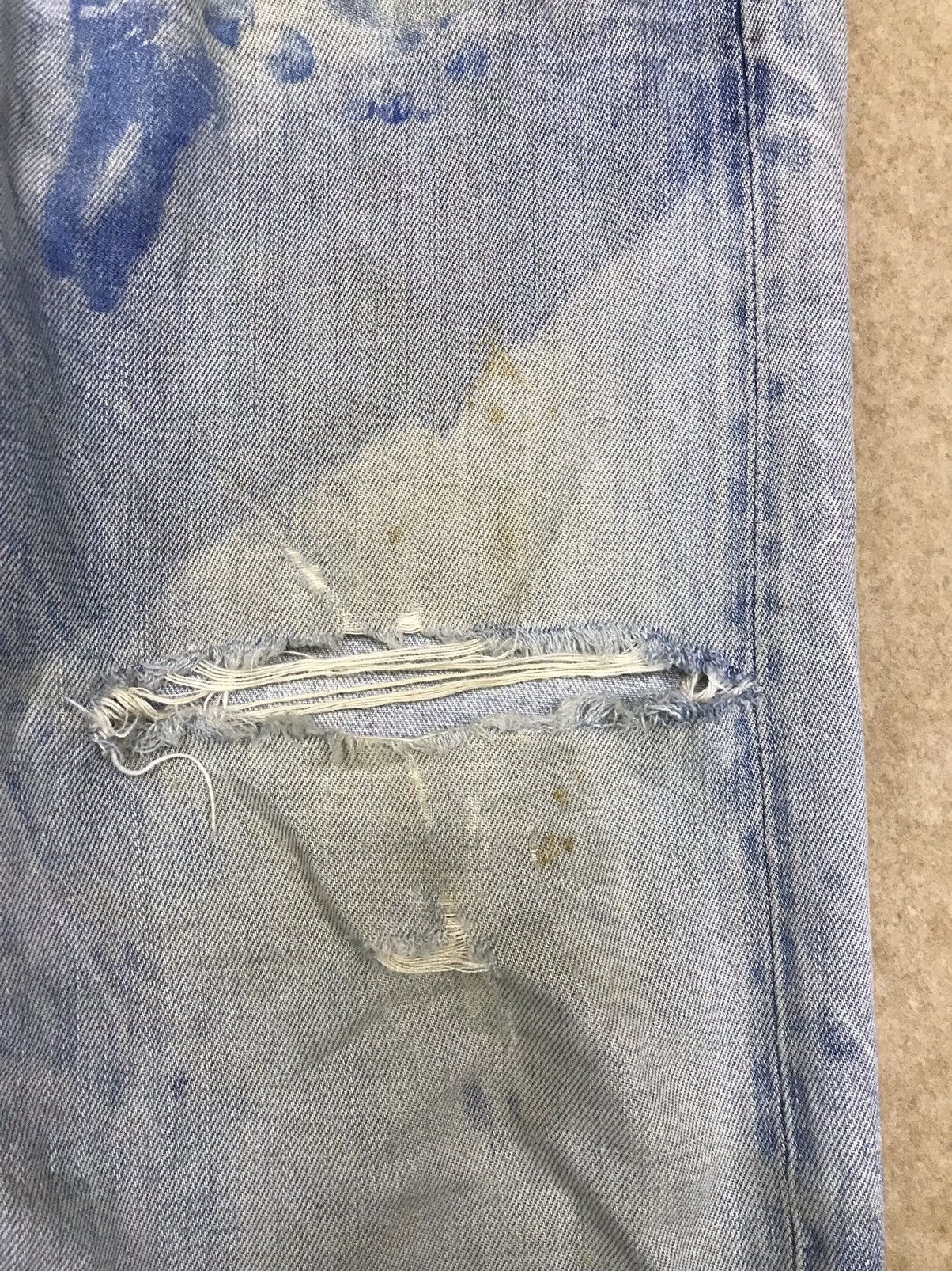 Levi's Vintage Clothing Rare 🔥 Vintage Levi’s Big E Selvedge Distressed Denim Size US 33 - 9 Thumbnail