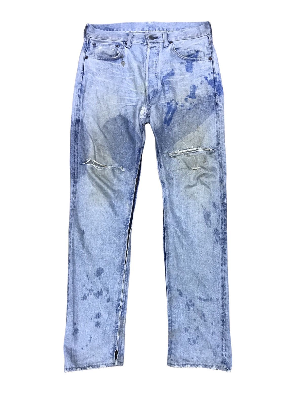 Levi's Vintage Clothing Rare 🔥 Vintage Levi’s Big E Selvedge Distressed Denim Size US 33 - 1 Thumbnail