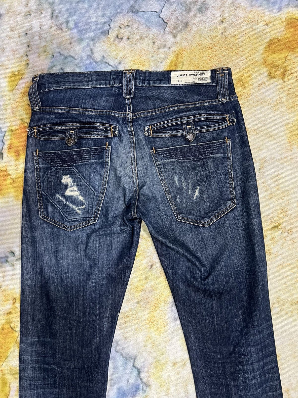 Jimmy Taverniti × Vintage Verry rare Jimmy Taverniti Denim Pant Nice Design Size US 35 - 8 Thumbnail