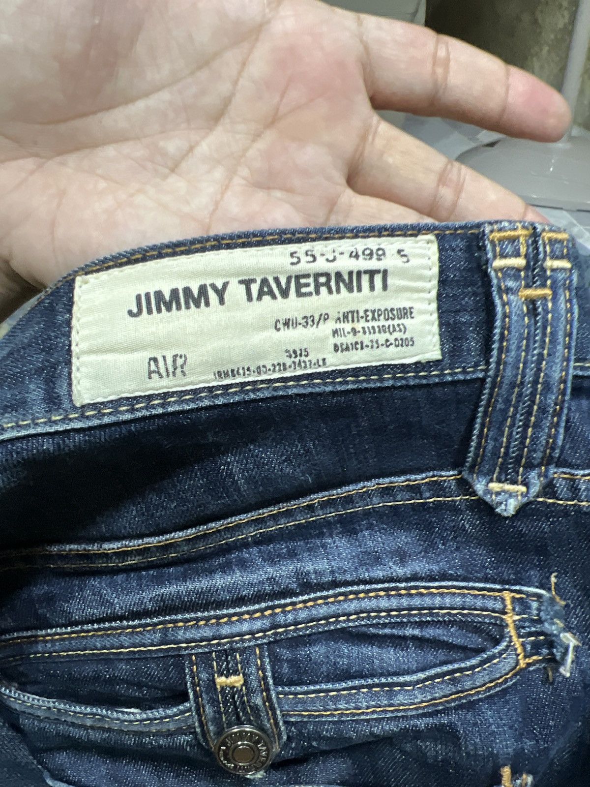 Jimmy Taverniti × Vintage Verry rare Jimmy Taverniti Denim Pant Nice Design Size US 35 - 12 Thumbnail