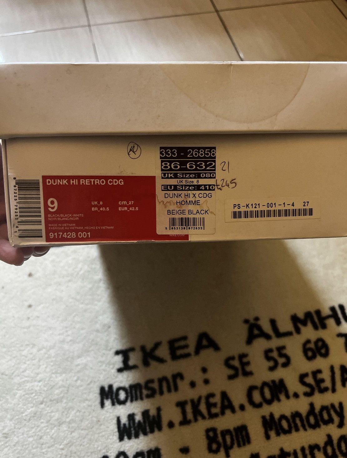 CDG by Comme des Garcons × Comme des Garcons Homme × Vintage Vintage 2017 CDG Dunk High Comme Des Garcon Retro Clear og Size US 9 / EU 42 - 13 Thumbnail