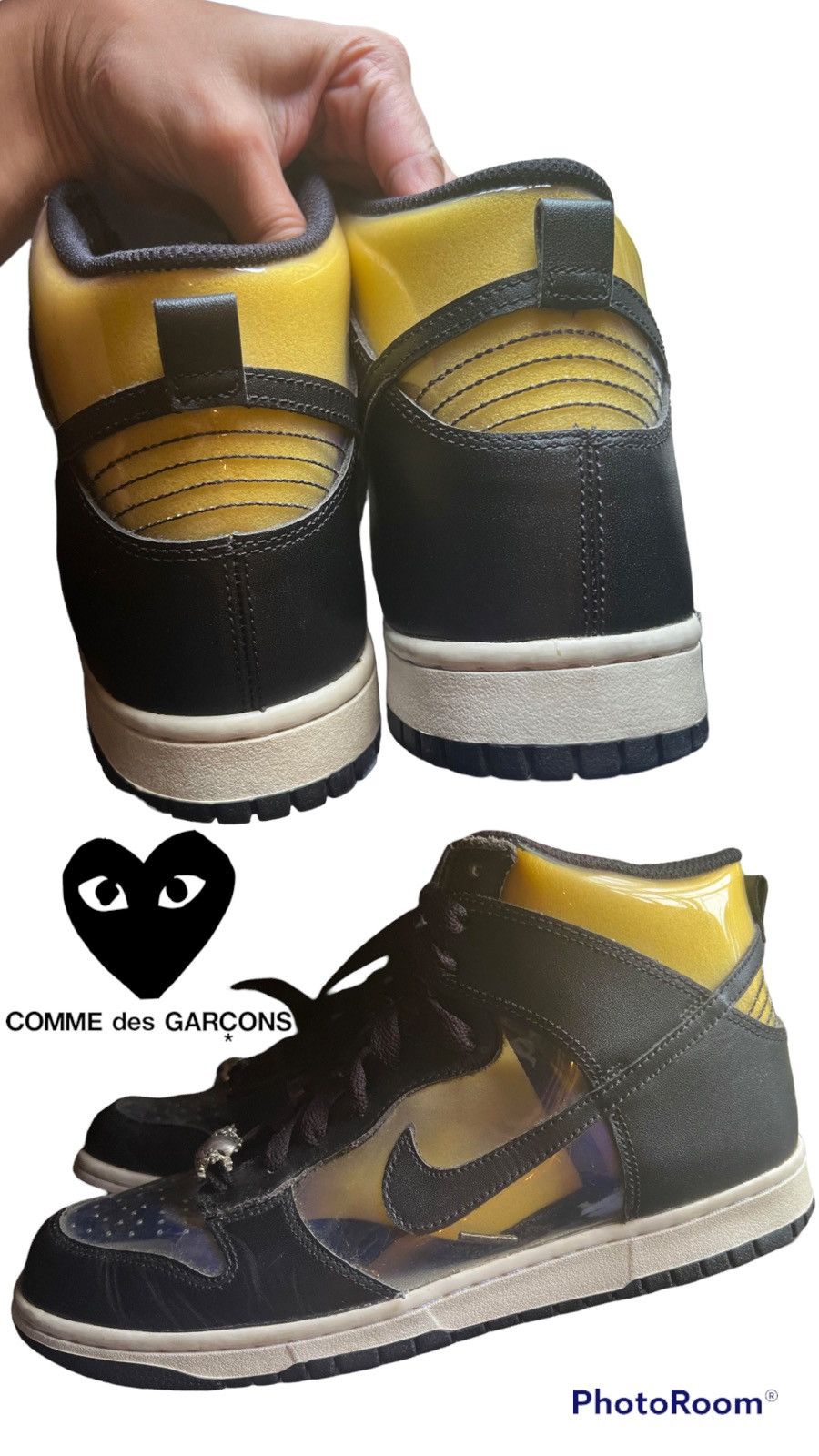 CDG by Comme des Garcons × Comme des Garcons Homme × Vintage Vintage 2017 CDG Dunk High Comme Des Garcon Retro Clear og Size US 9 / EU 42 - 2 Thumbnail