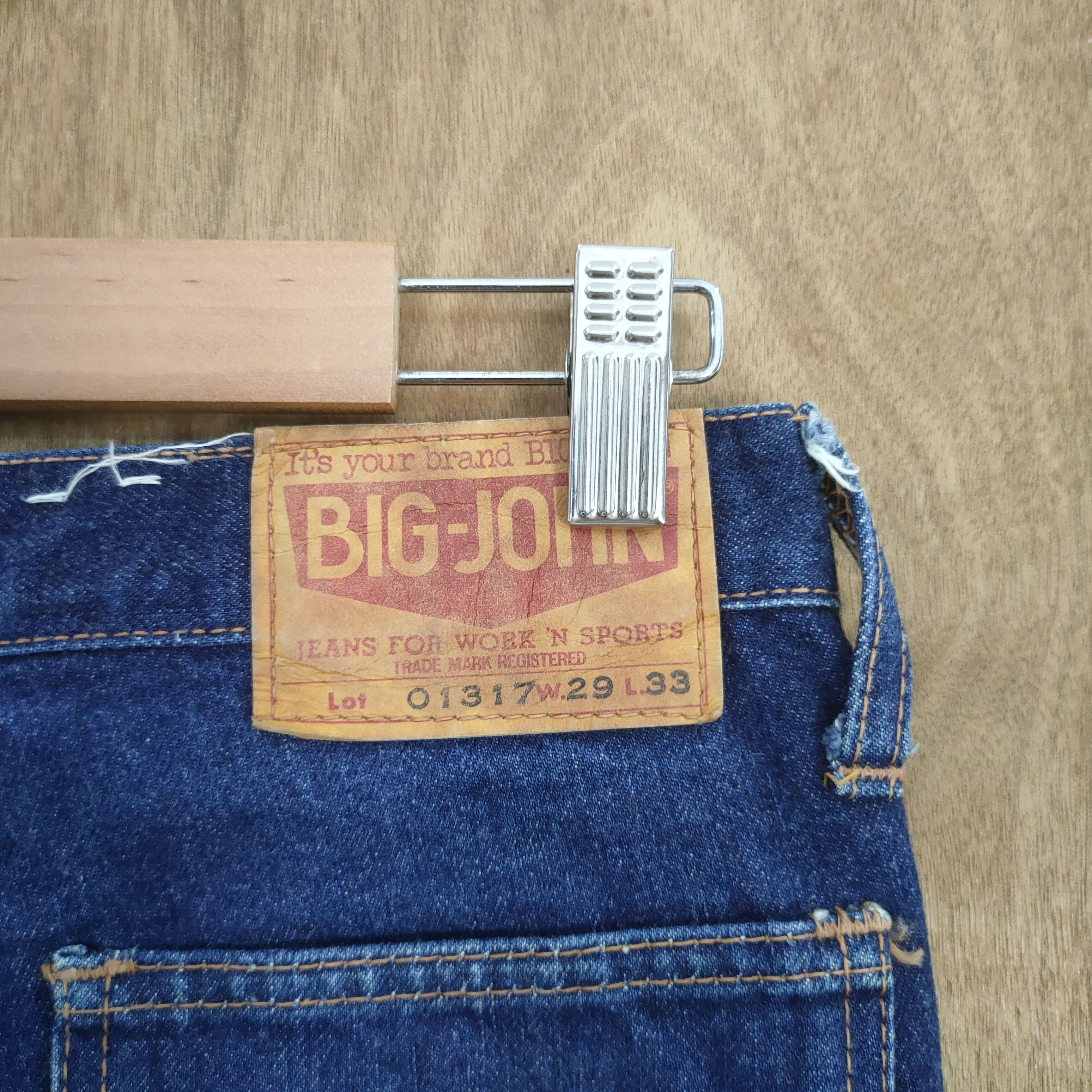 Big John × Jean VINTAGE FLARED JEANS BUSH PANTS Size US 26 / EU 42 - 9 Thumbnail