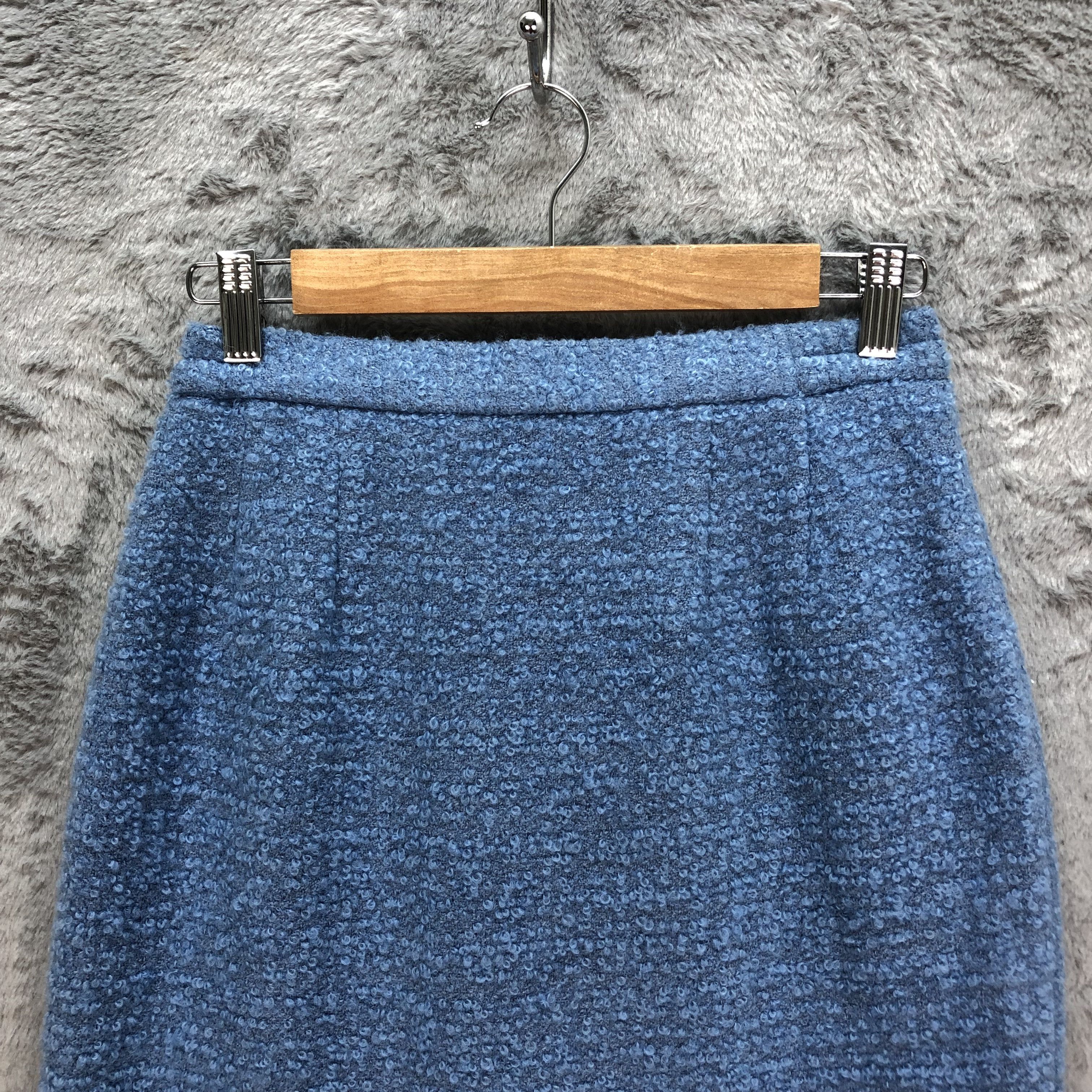 Farah Farah Tweed Baby Blue Mini Skirts #6215-54 Size 25" / US 0 / IT 36 - 2 Thumbnail