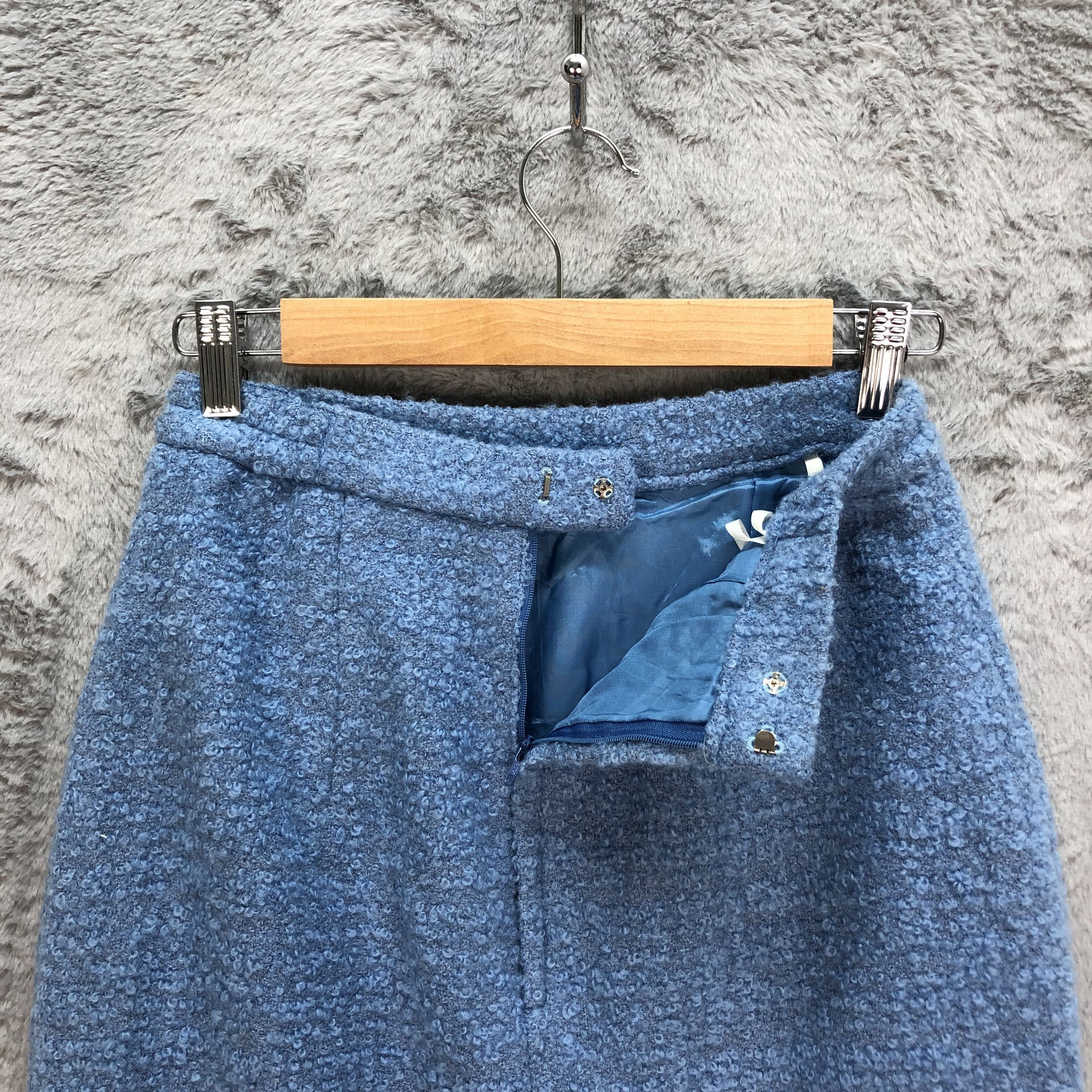 Farah Farah Tweed Baby Blue Mini Skirts #6215-54 Size 25" / US 0 / IT 36 - 8 Thumbnail
