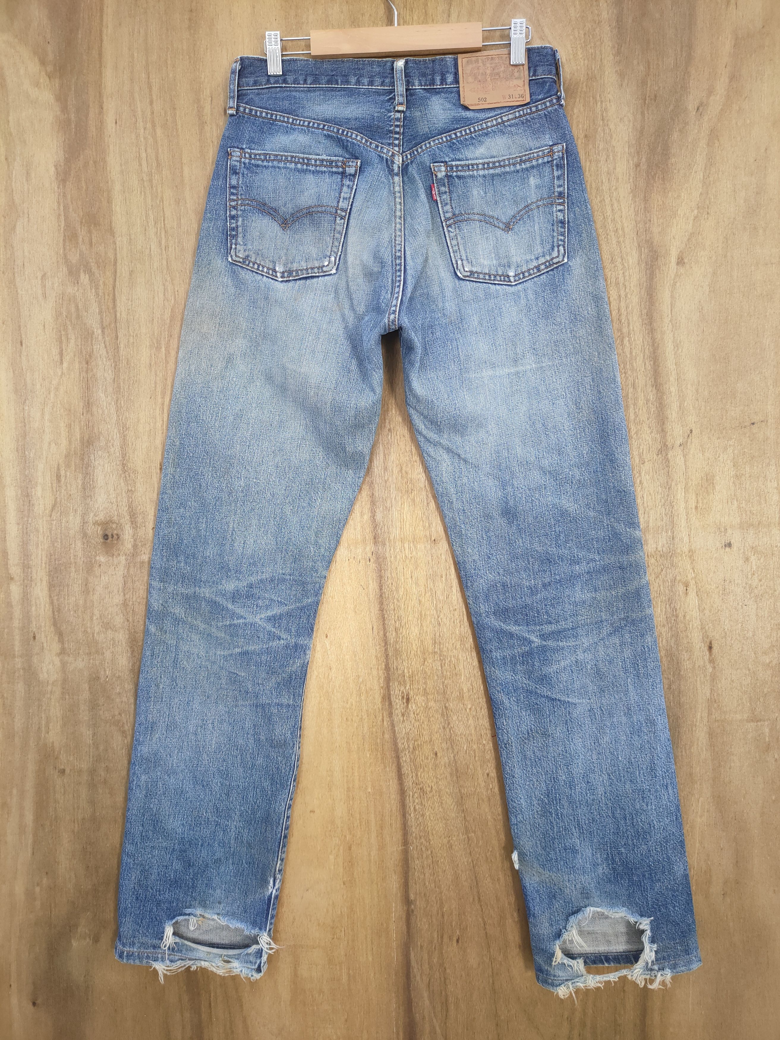 Levi's Vintage Clothing VINTAGE LEVI'S 502 BIG E 96' SELVEDGE RIPPEP JEANS PANTS Size US 30 / EU 46 - 2 Thumbnail