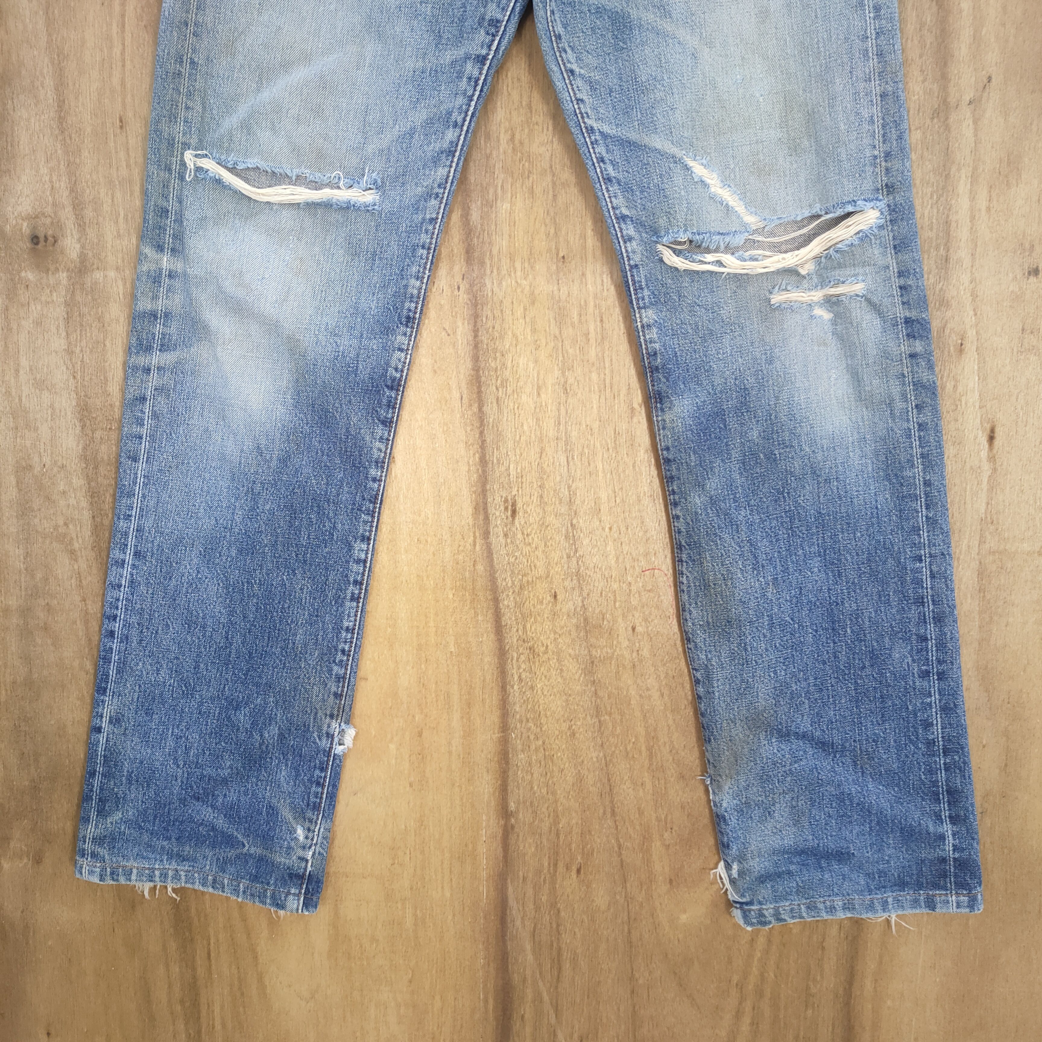 Levi's Vintage Clothing VINTAGE LEVI'S 502 BIG E 96' SELVEDGE RIPPEP JEANS PANTS Size US 30 / EU 46 - 5 Thumbnail