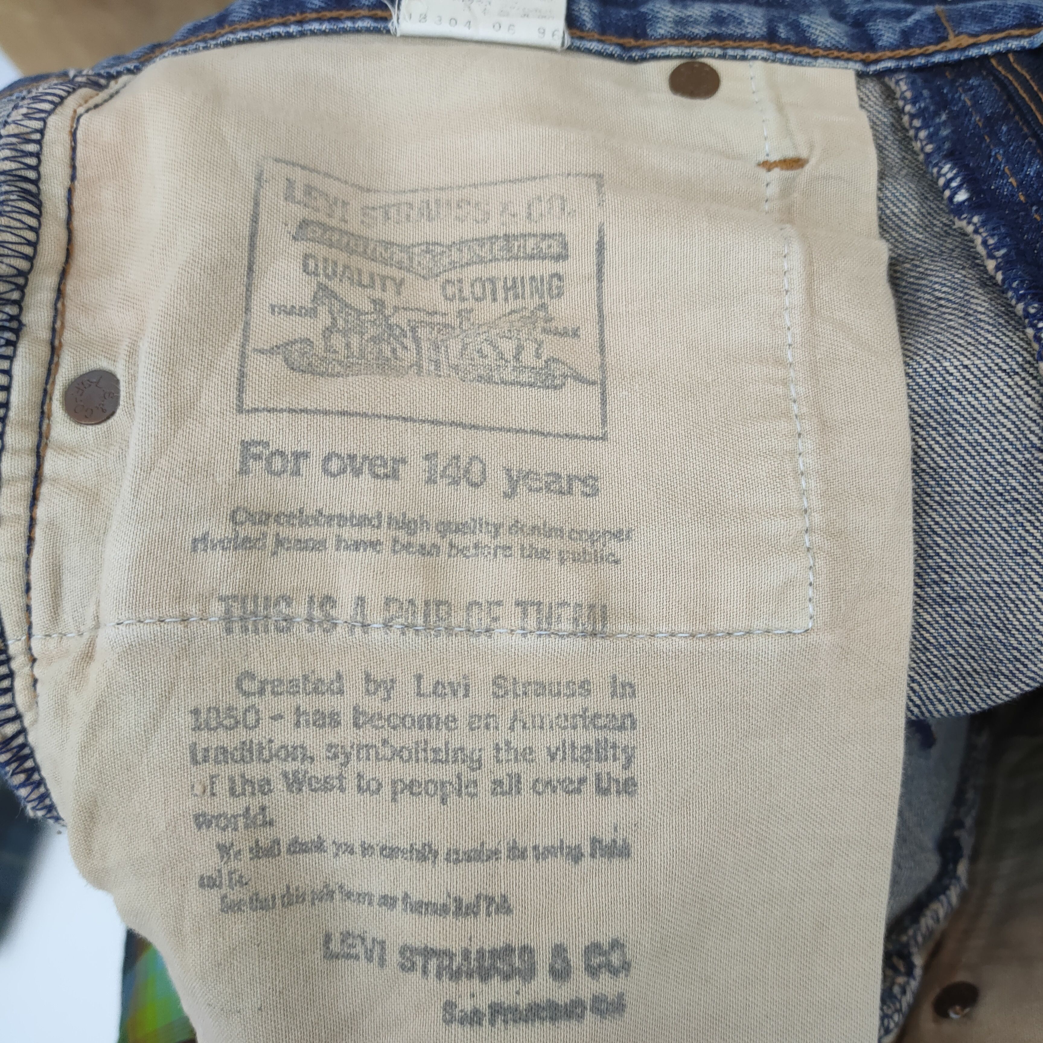 Levi's Vintage Clothing VINTAGE LEVI'S 502 BIG E 96' SELVEDGE RIPPEP JEANS PANTS Size US 30 / EU 46 - 20 Thumbnail