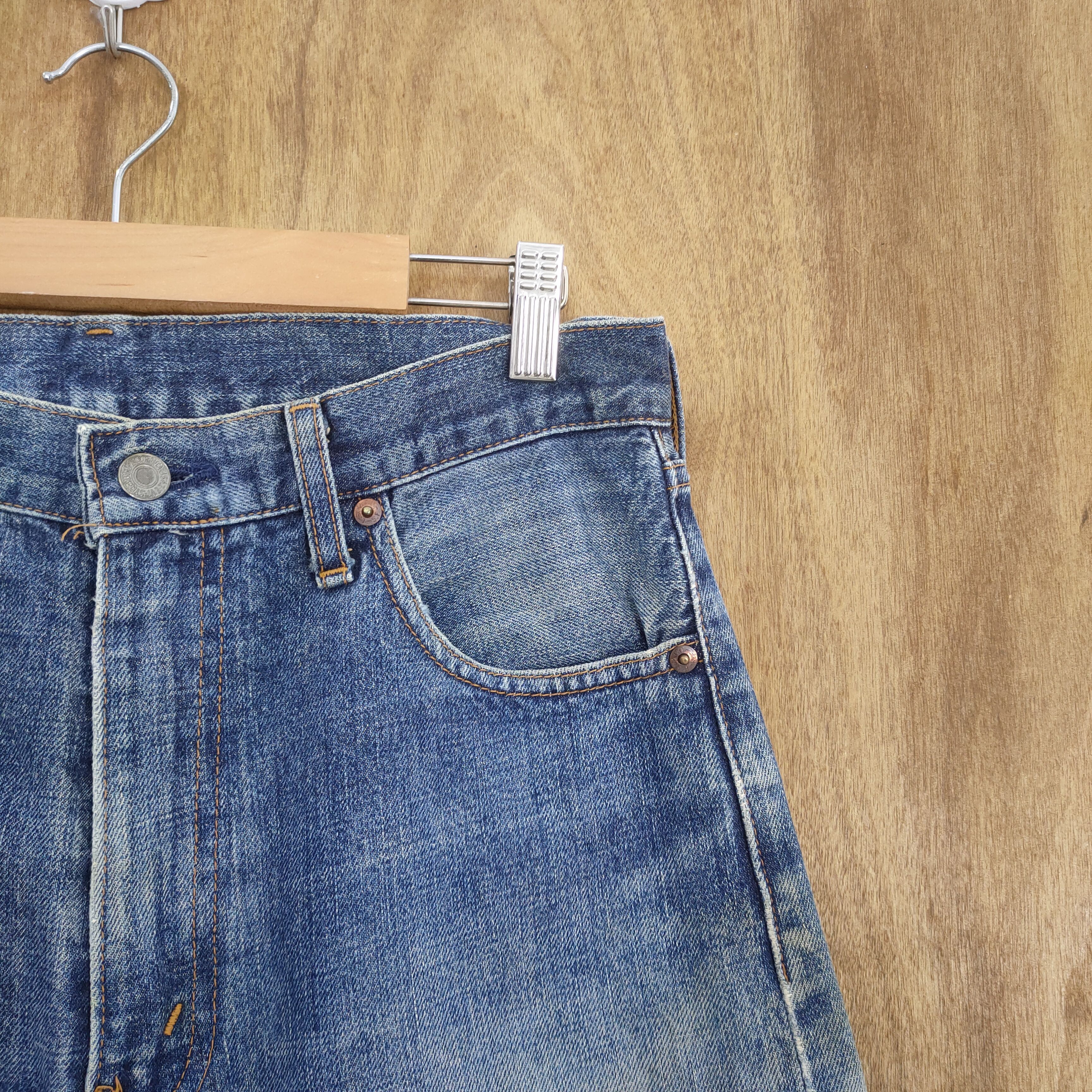 Levi's Vintage Clothing VINTAGE LEVI'S 502 BIG E 96' SELVEDGE RIPPEP JEANS PANTS Size US 30 / EU 46 - 7 Thumbnail