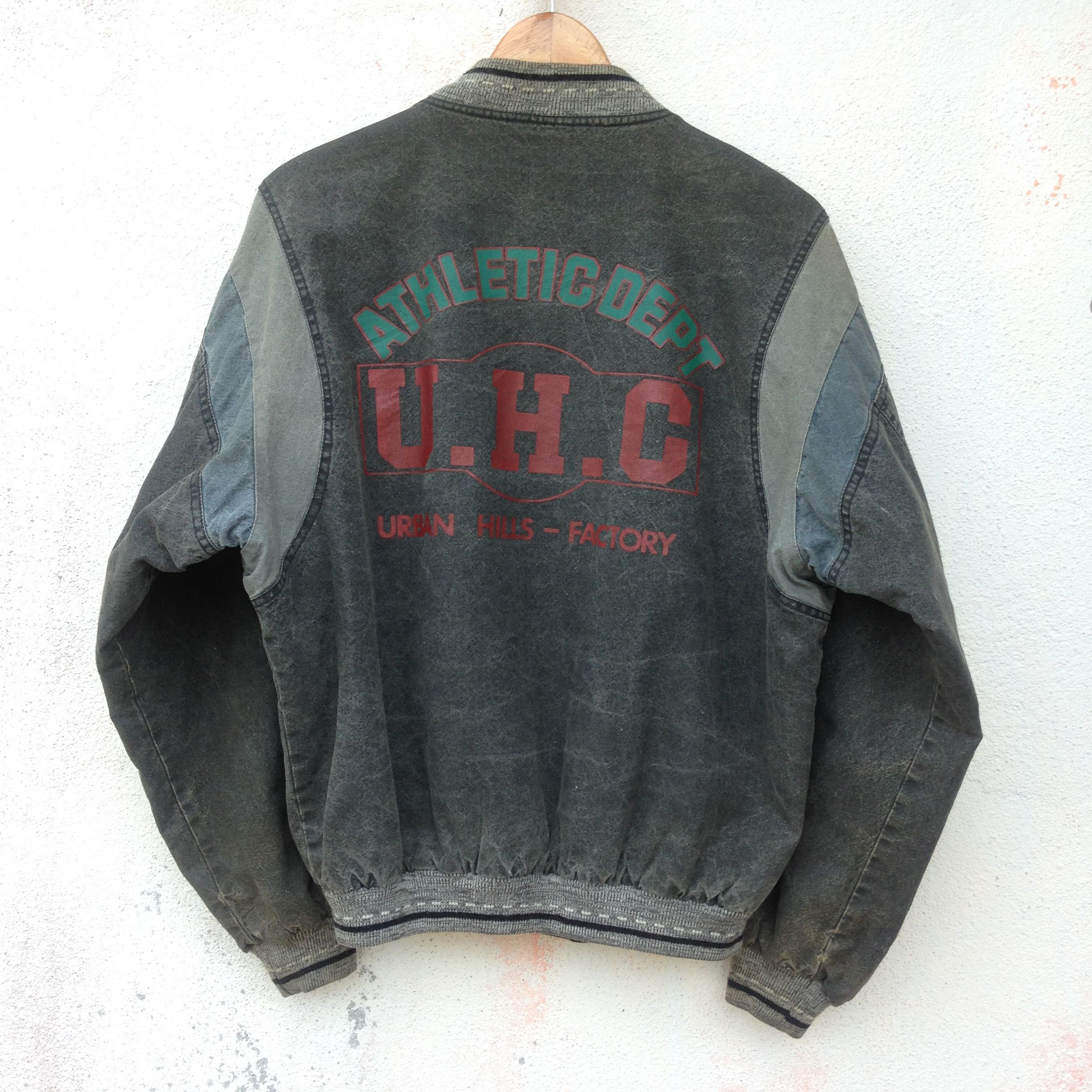 Vintage Vintage Athletic Dept Bomber Jacket Size US M / EU 48-50 / 2 - 2 Thumbnail