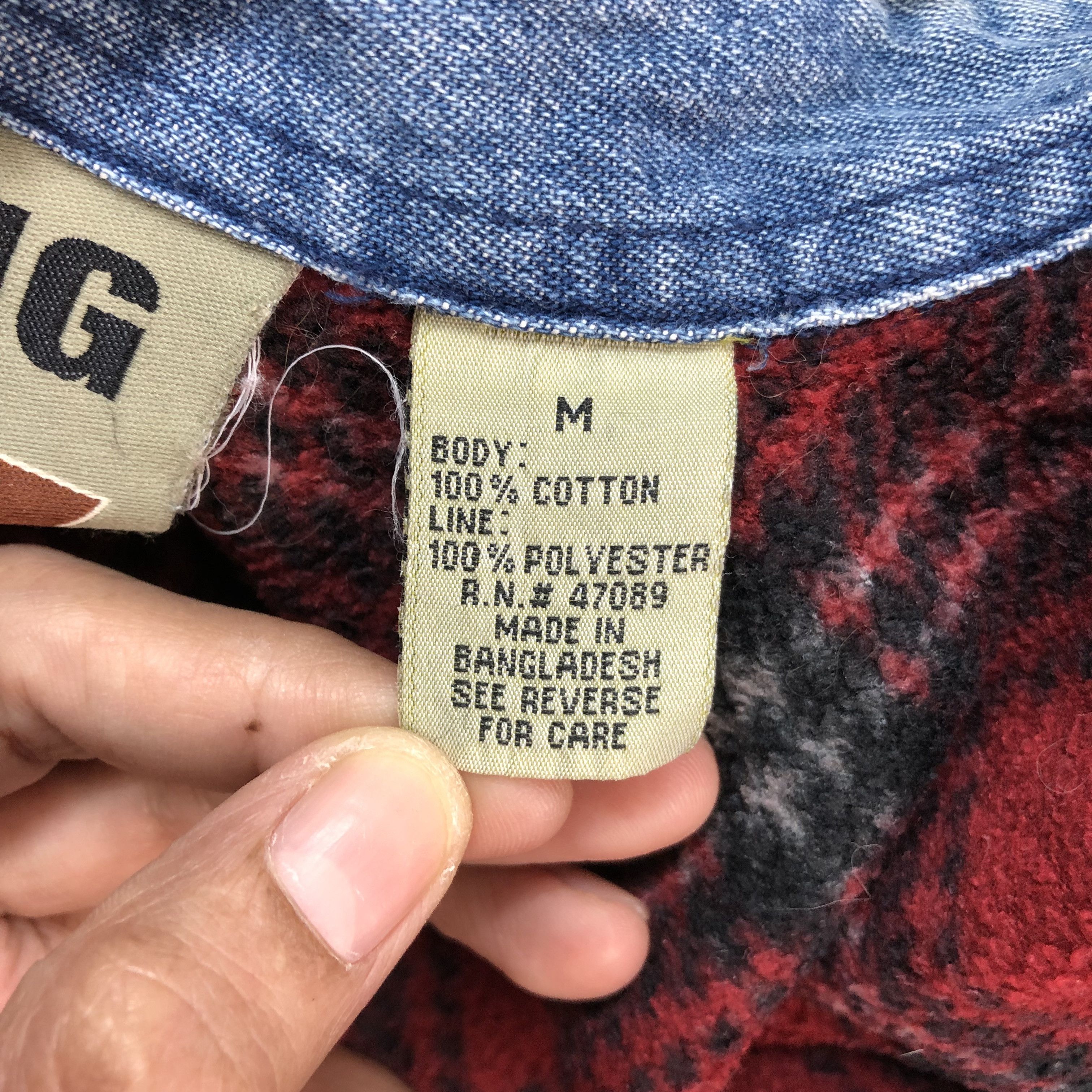 Mustang MUSTANG TARTAN LINED DENIM JACKET #6367-61 Size US M / EU 48-50 / 2 - 9 Thumbnail
