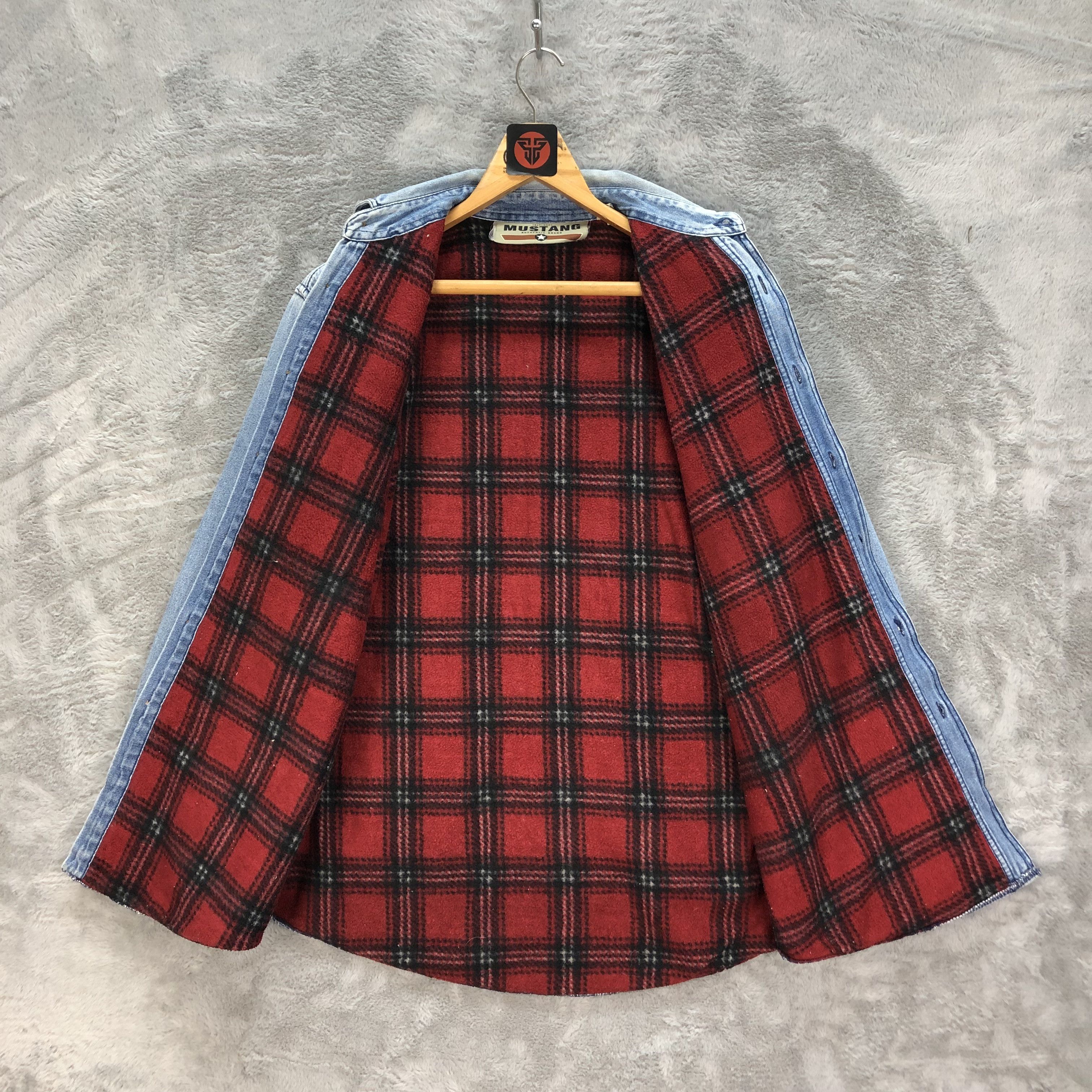 Mustang MUSTANG TARTAN LINED DENIM JACKET #6367-61 Size US M / EU 48-50 / 2 - 7 Thumbnail