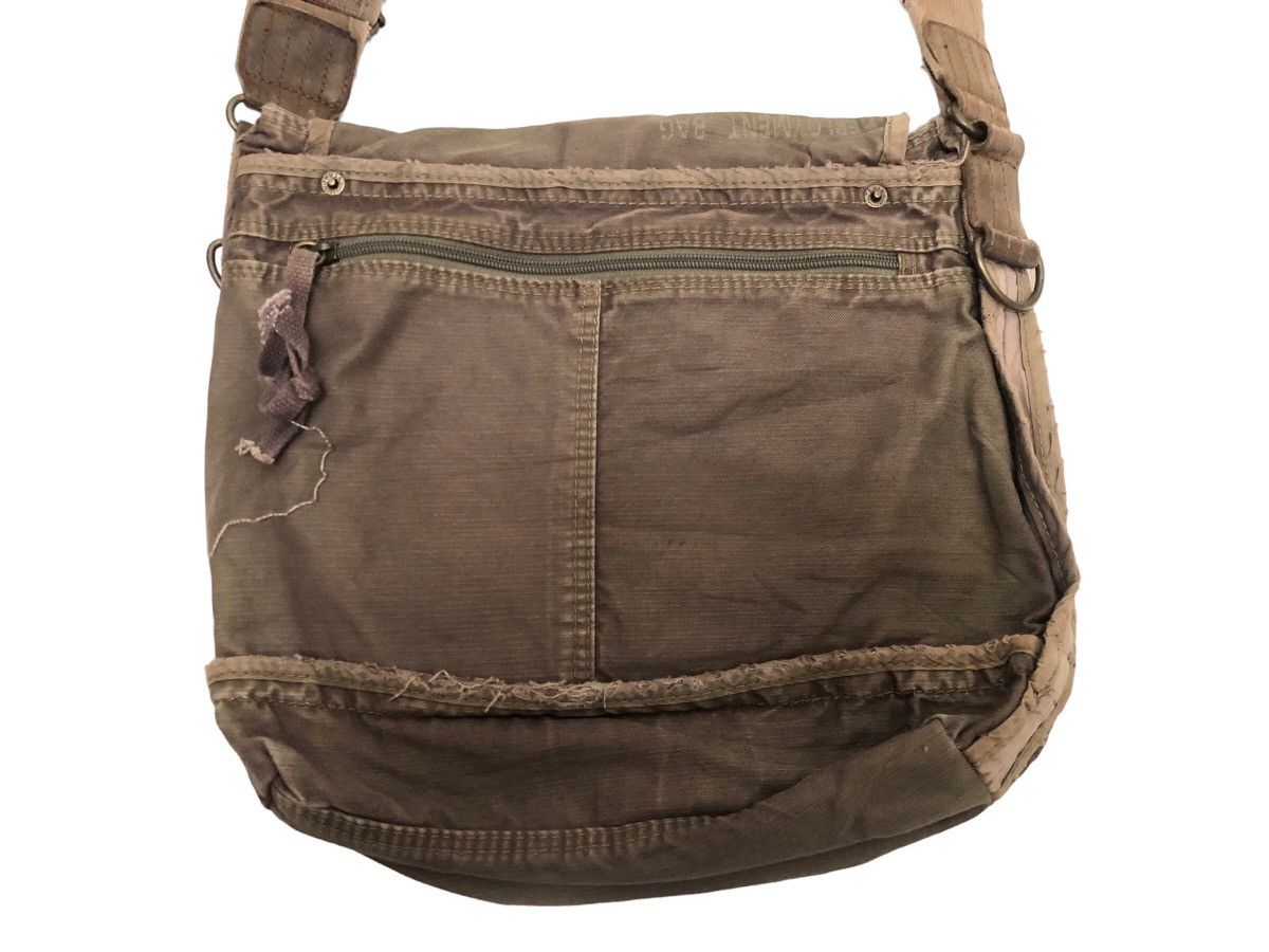 Japanese Brand 💪🏼 TOUGH JEANS SMITH TACTICAL DISTRESSED SHOULDER BAG DESIGN Size ONE SIZE - 8 Thumbnail