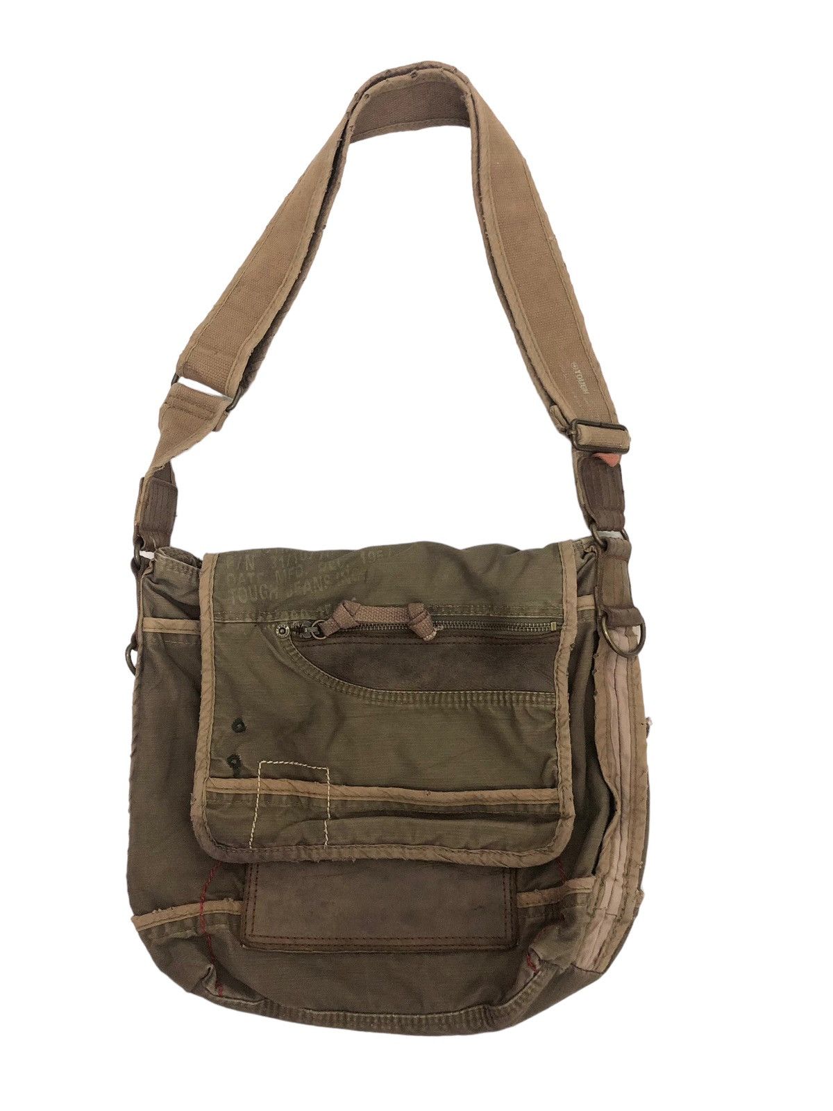 💪🏼 TOUGH JEANS SMITH TACTICAL DISTRESSED SHOULDER BAG DESIGN