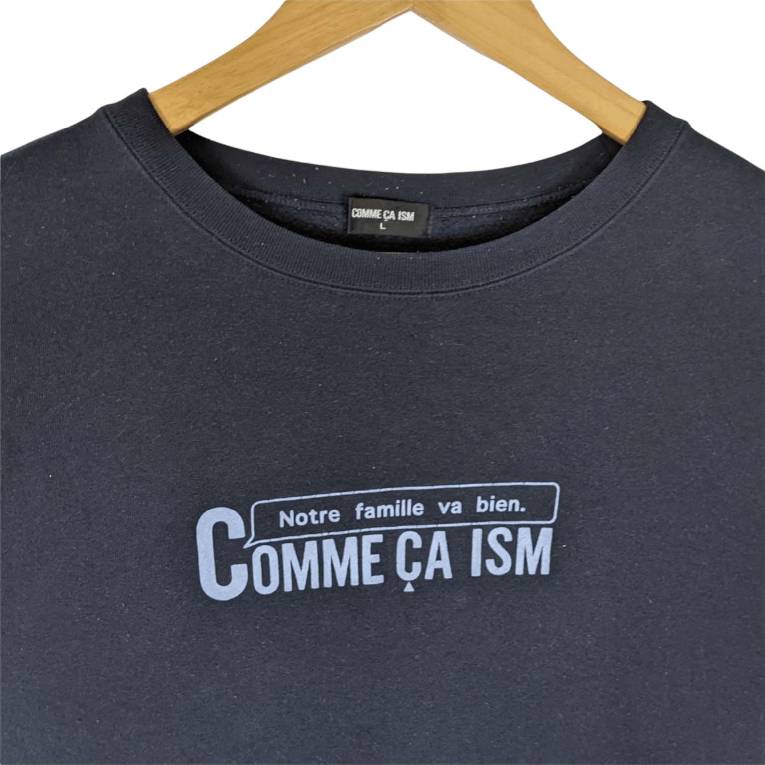 Comme Ca Ism × Japanese Brand COMME CA ISM Crewneck Jumper Sweatshirt Size US L / EU 52-54 / 3 - 4 Thumbnail
