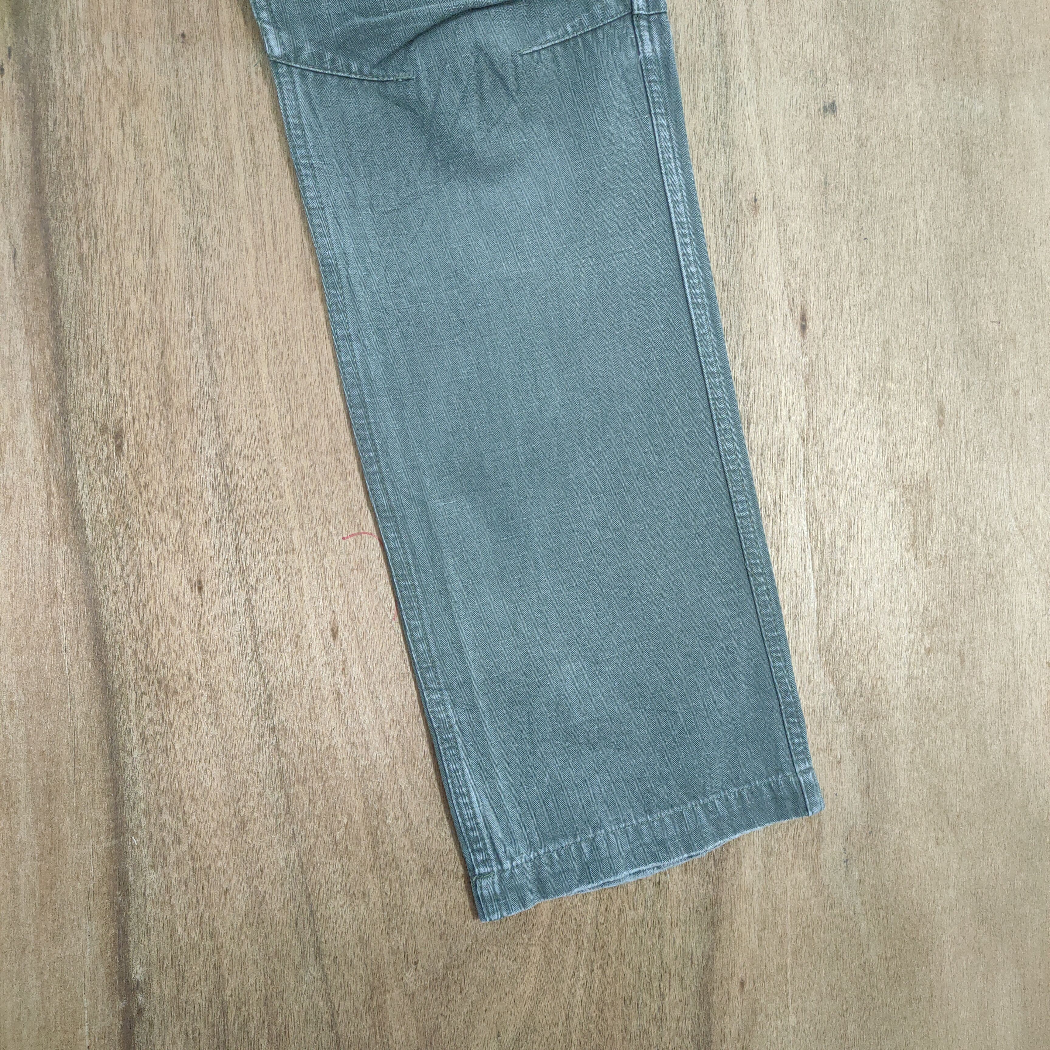 Japanese Brand G SUPPLY FADED GREEN CARGO PANTS Size US 30 / EU 46 - 6 Thumbnail