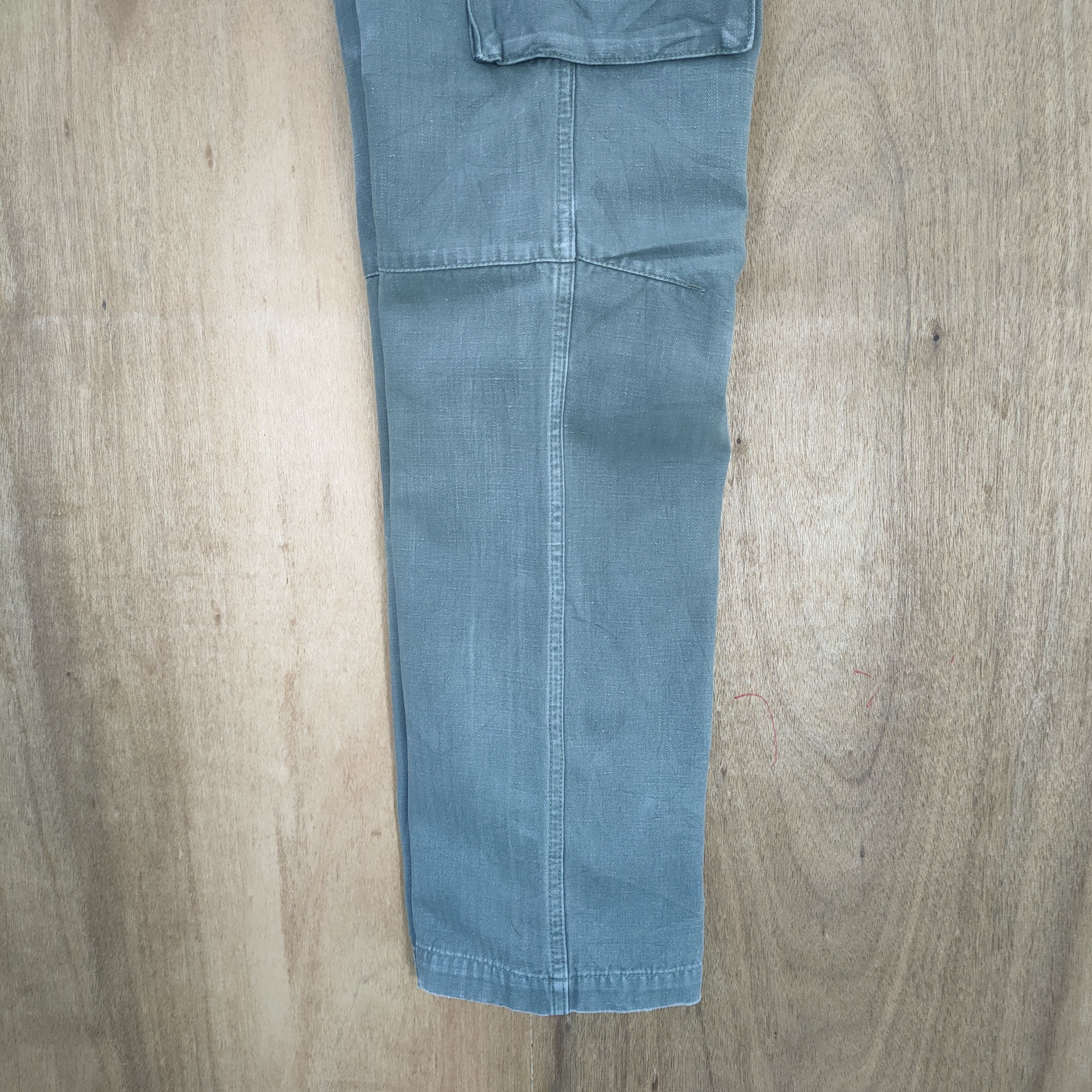 Japanese Brand G SUPPLY FADED GREEN CARGO PANTS Size US 30 / EU 46 - 15 Thumbnail