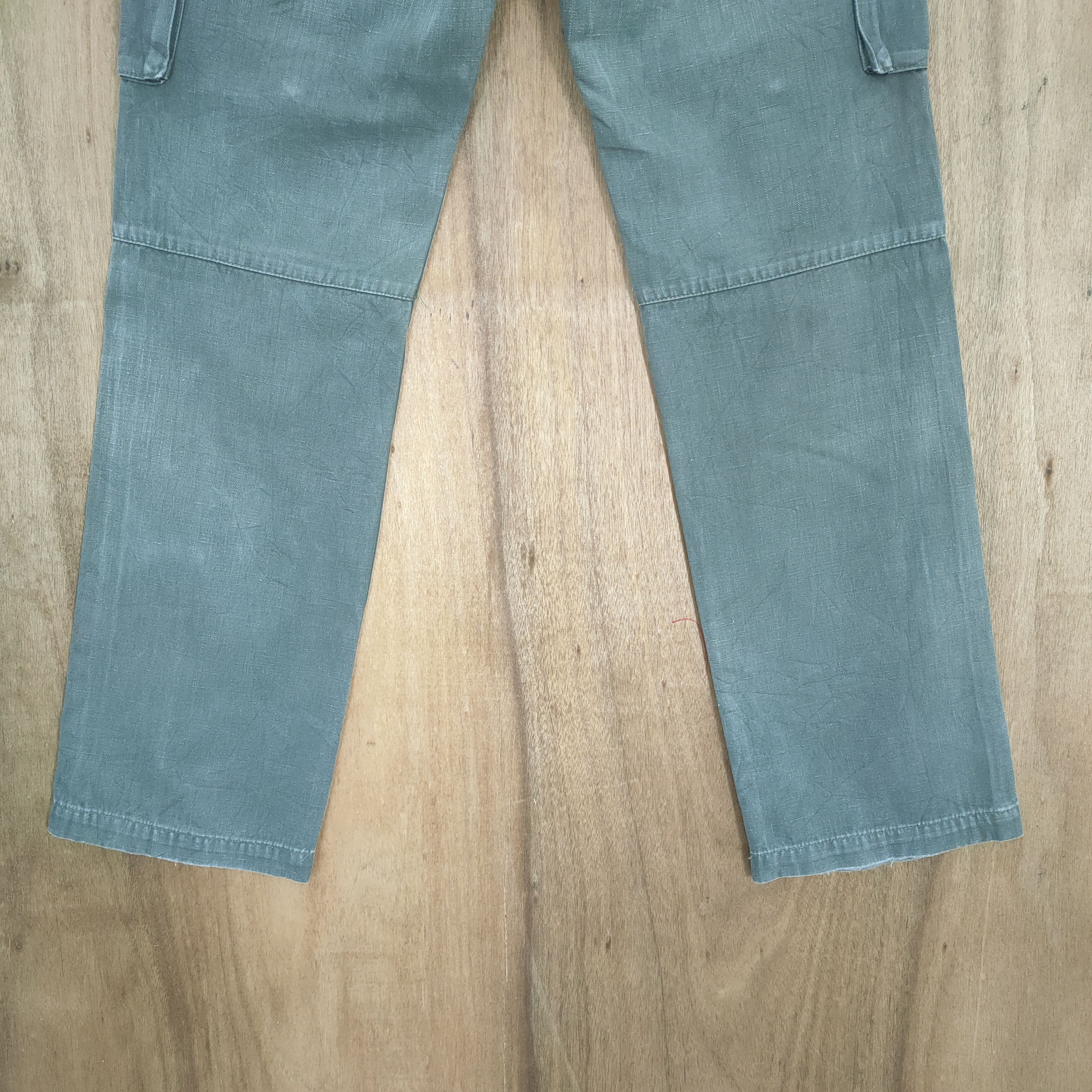Japanese Brand G SUPPLY FADED GREEN CARGO PANTS Size US 30 / EU 46 - 11 Thumbnail