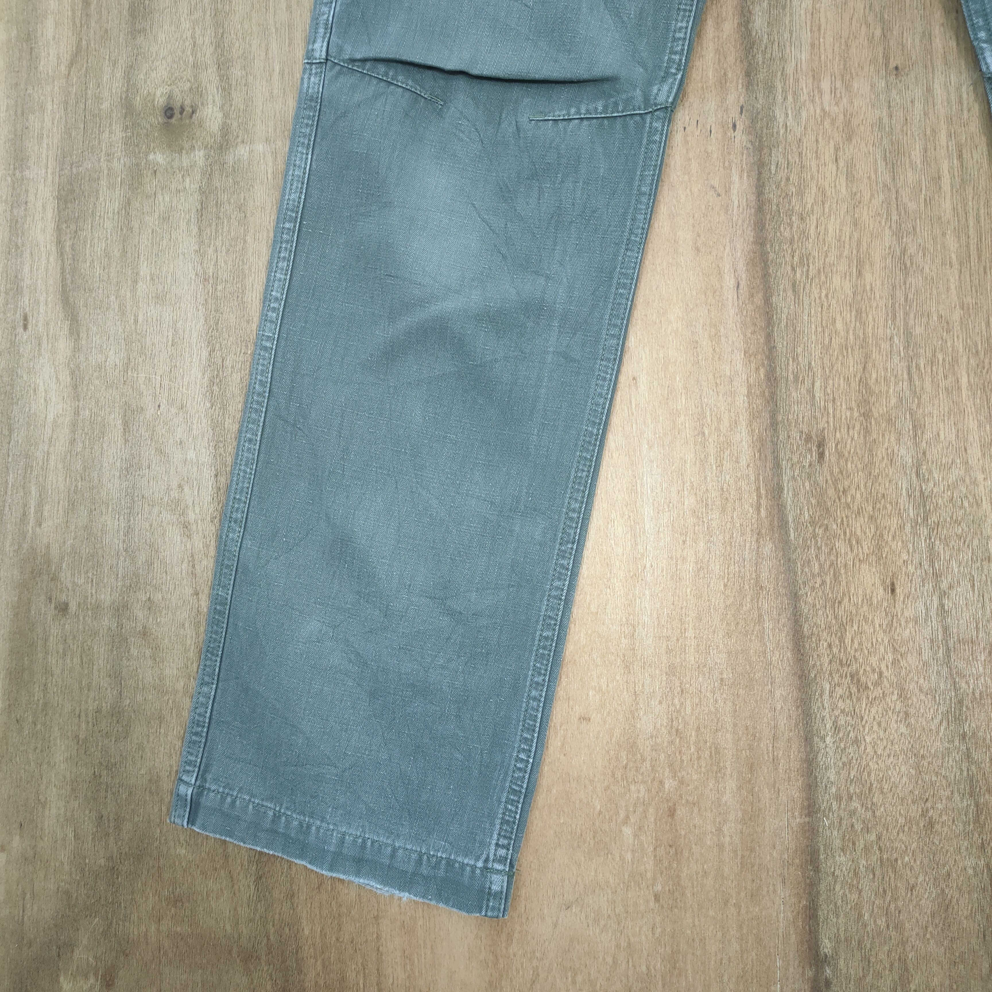 Japanese Brand G SUPPLY FADED GREEN CARGO PANTS Size US 30 / EU 46 - 7 Thumbnail