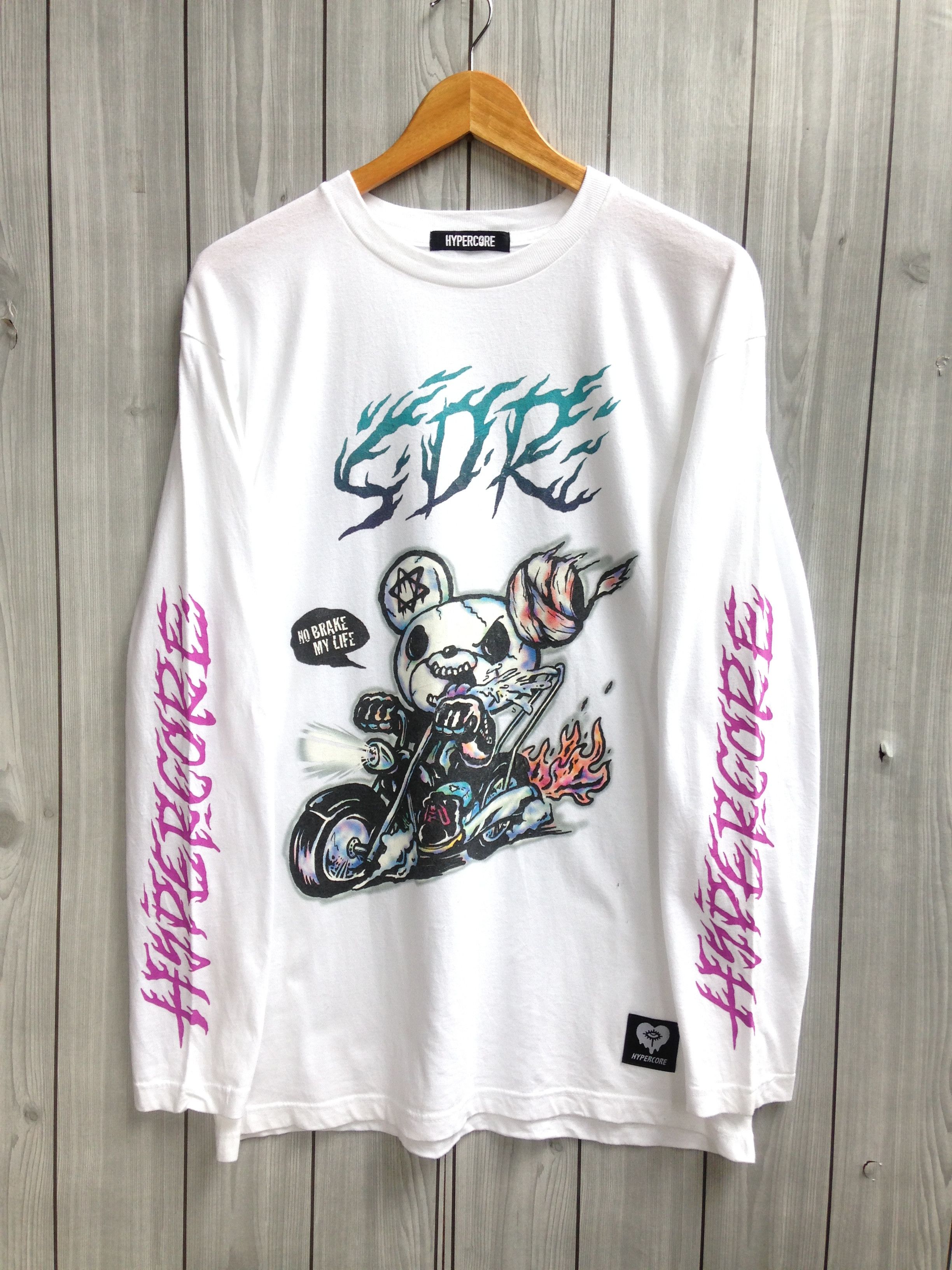 Japanese Brand Hypercore Cute Punk Teddy Bear Raider Shirt Size US XXL / EU 58 / 5 - 1 Thumbnail