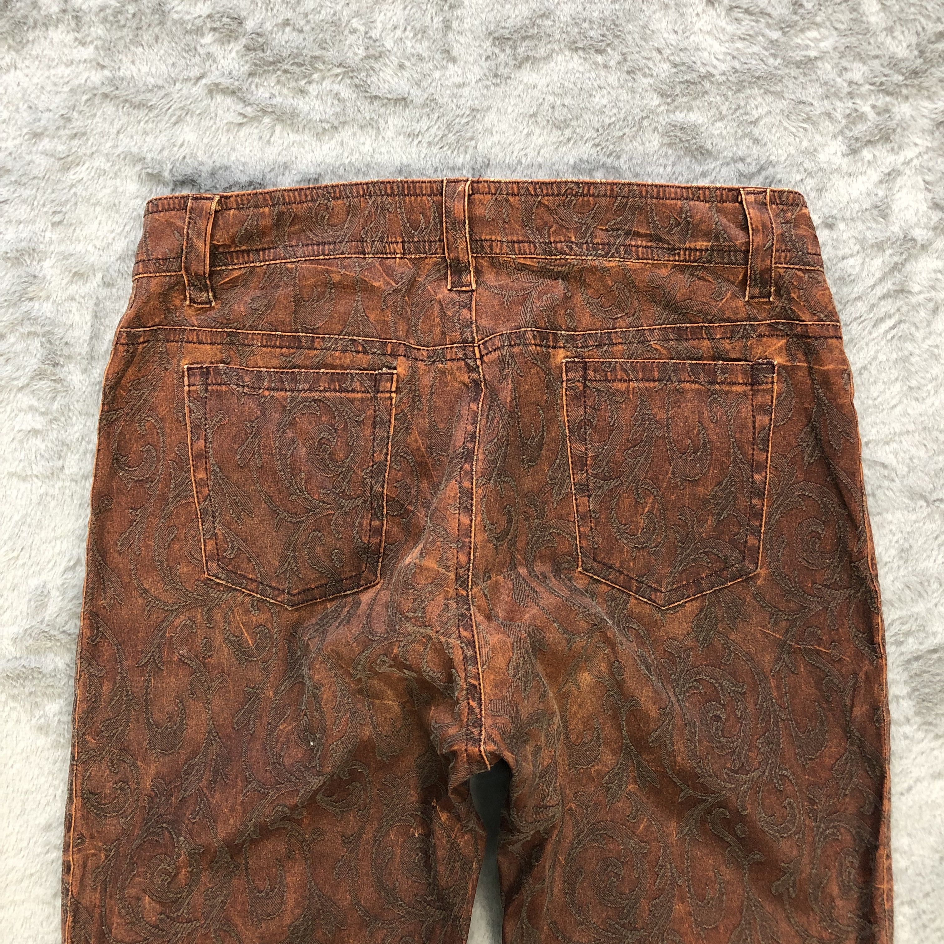 Japanese Brand LAST NOTE FIRE EMBROIDERY PANTS #6241-220 Size 27" / US 4 / IT 40 - 10 Thumbnail