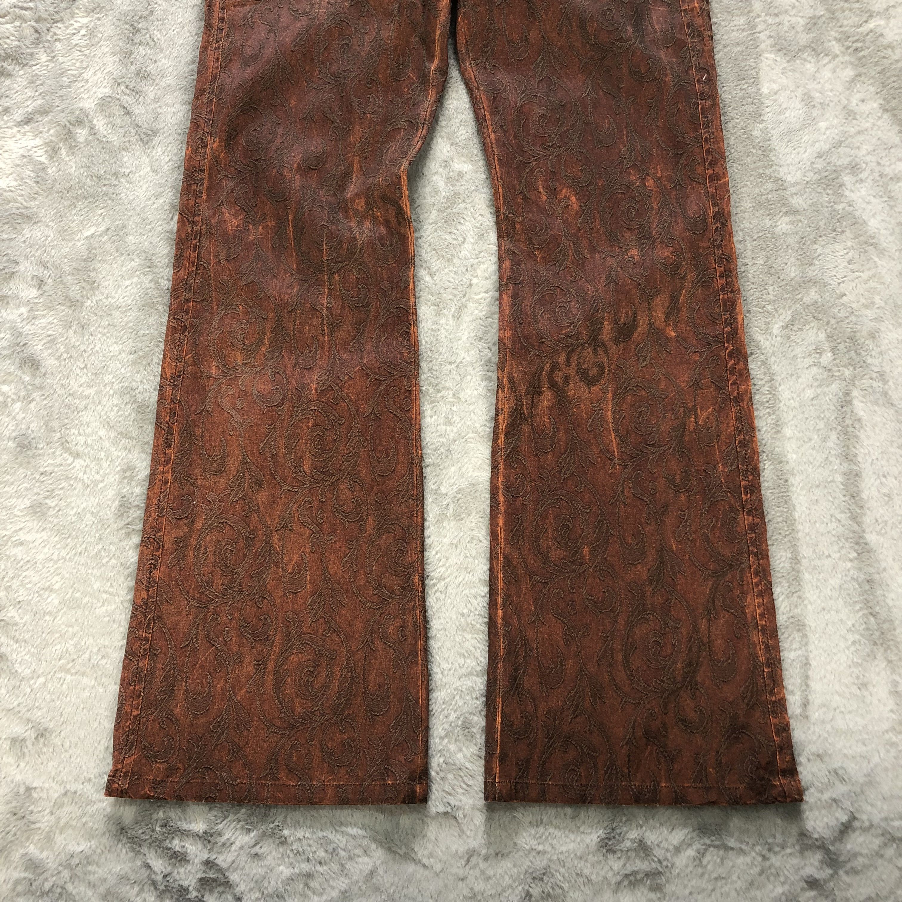 Japanese Brand LAST NOTE FIRE EMBROIDERY PANTS #6241-220 Size 27" / US 4 / IT 40 - 5 Thumbnail
