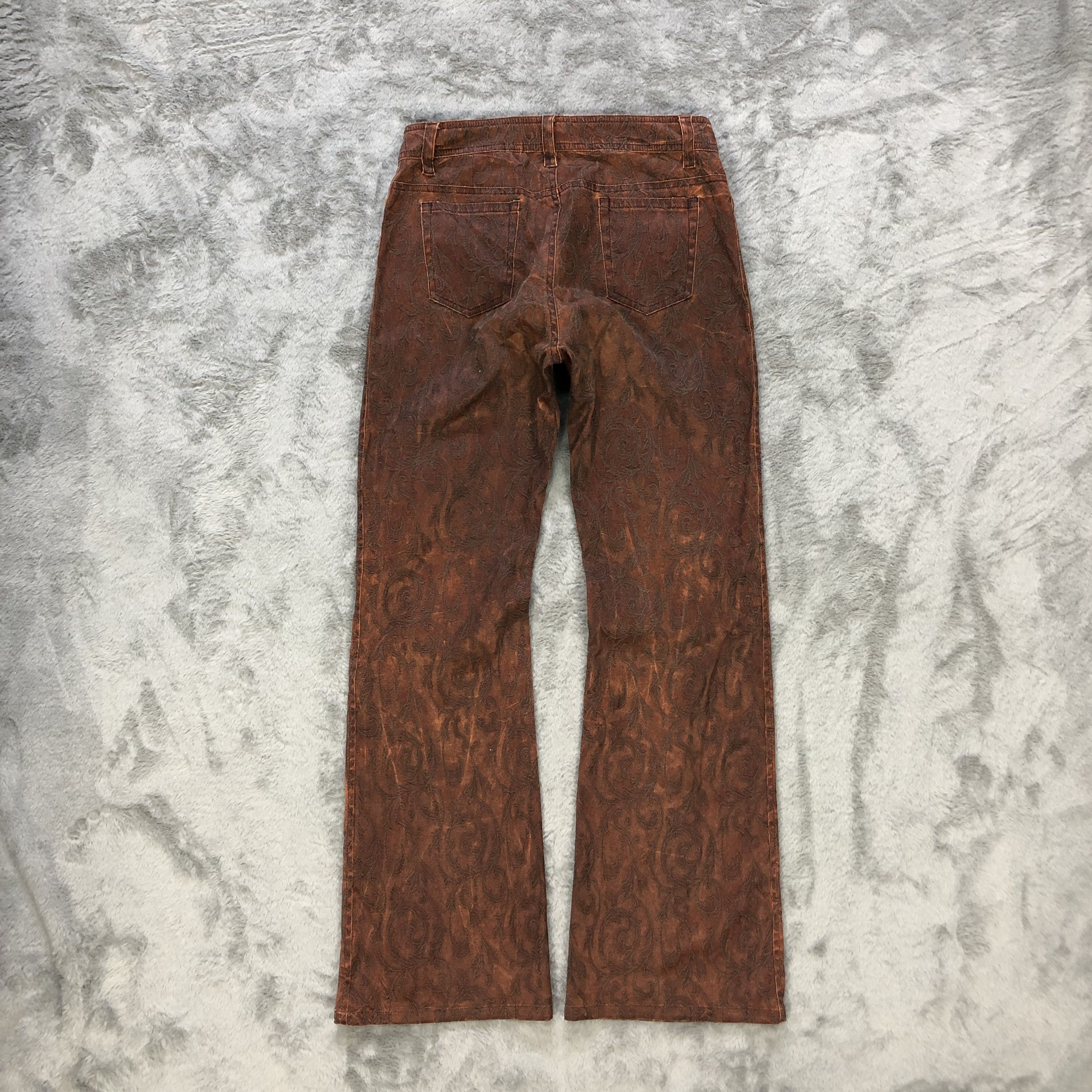 Japanese Brand LAST NOTE FIRE EMBROIDERY PANTS #6241-220 Size 27" / US 4 / IT 40 - 9 Thumbnail