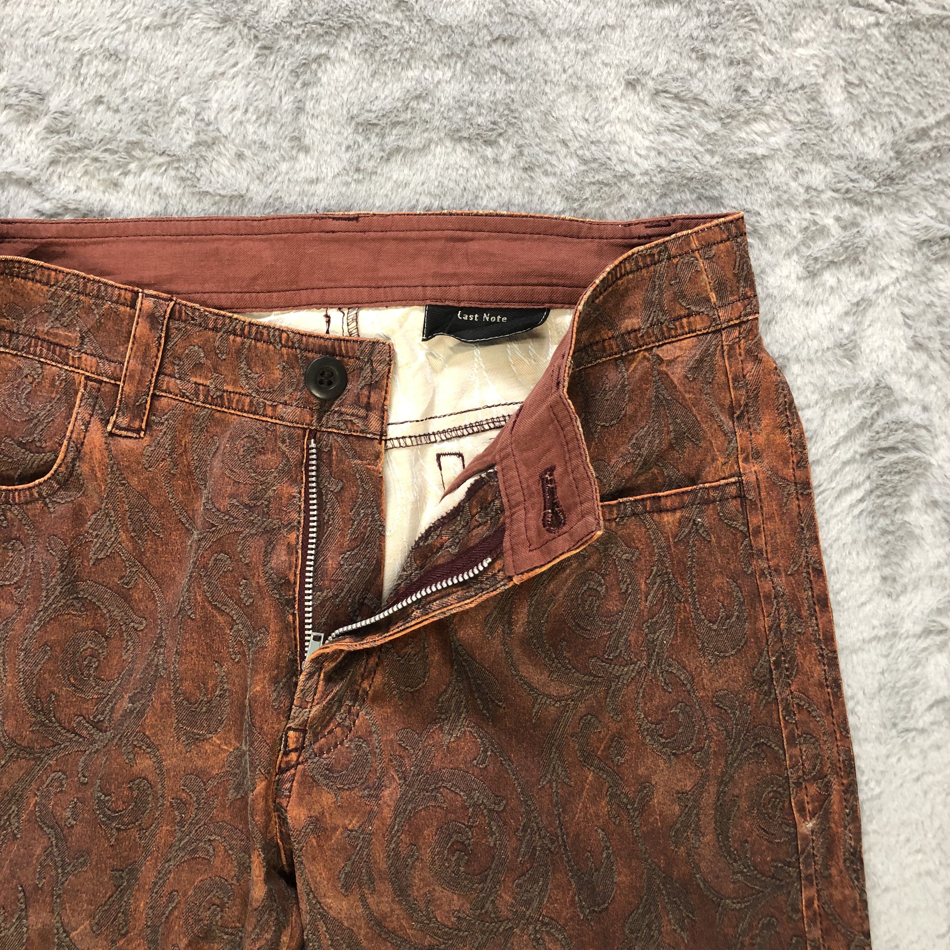 Japanese Brand LAST NOTE FIRE EMBROIDERY PANTS #6241-220 Size 27" / US 4 / IT 40 - 4 Thumbnail