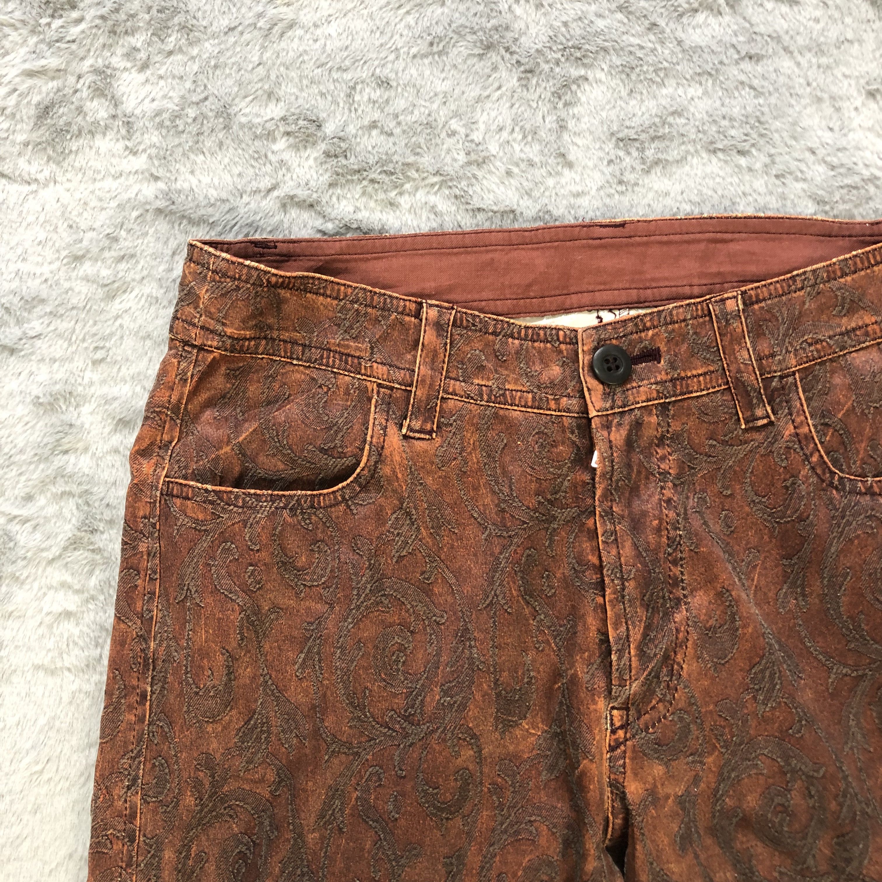 Japanese Brand LAST NOTE FIRE EMBROIDERY PANTS #6241-220 Size 27" / US 4 / IT 40 - 3 Thumbnail