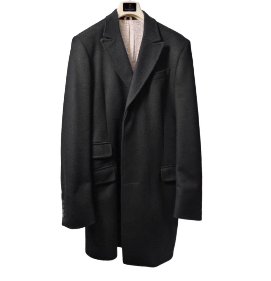 image of Just Cavalli x Roberto Cavalli Wool/cashmere Formal Coat Black, Men's (Size Medium)