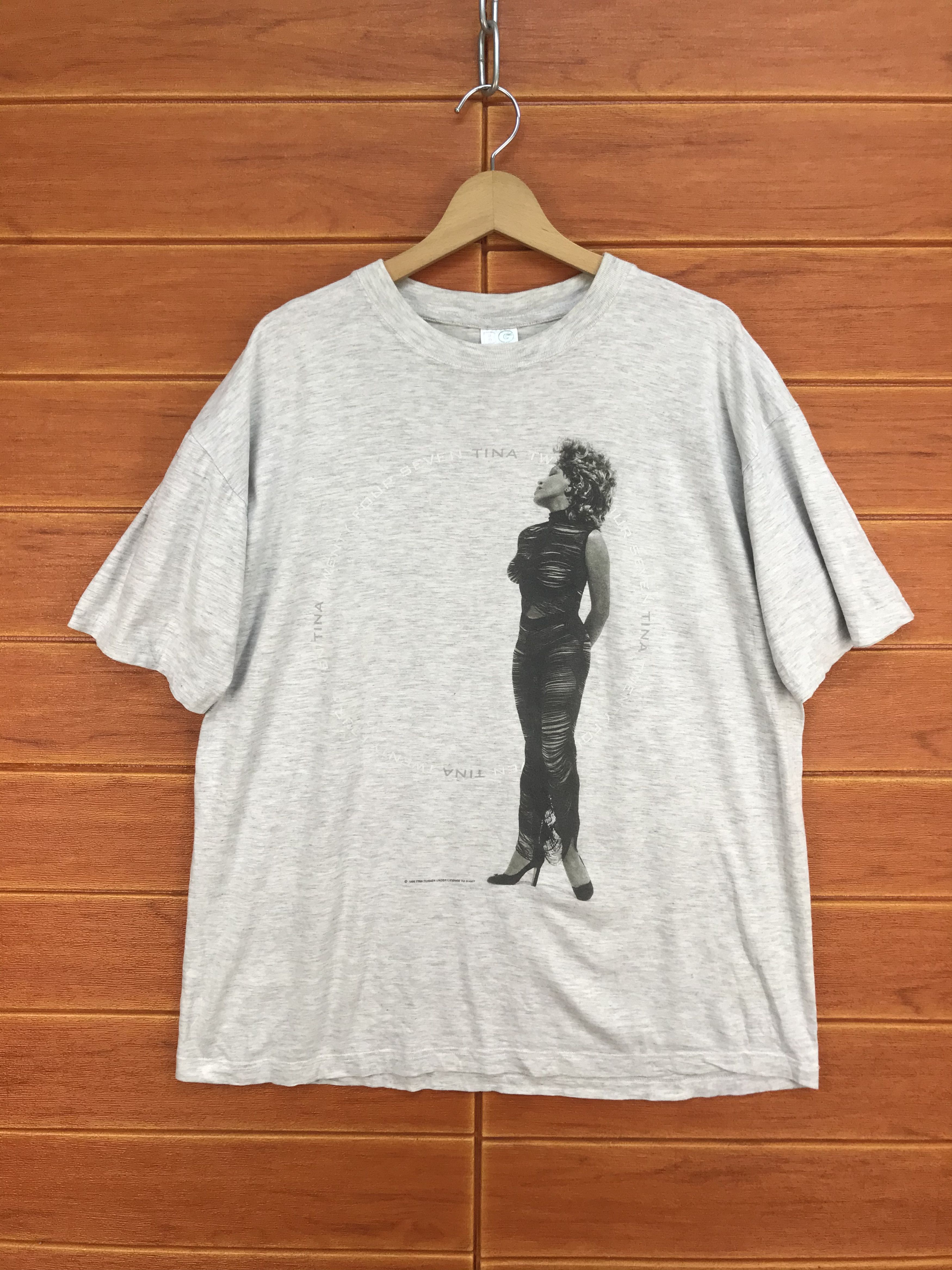 Band Tees Vintage 90s TINA TURNER Tour T-Shirt Size US XL / EU 56 / 4 - 2 Thumbnail