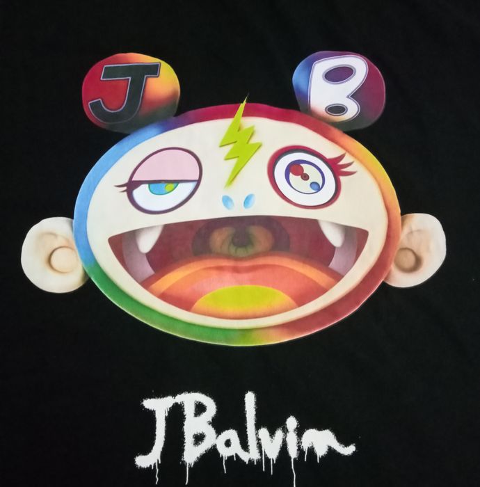 Takashi Murakami J Balvin × Takashi Murakami Kiki Face T Shirt