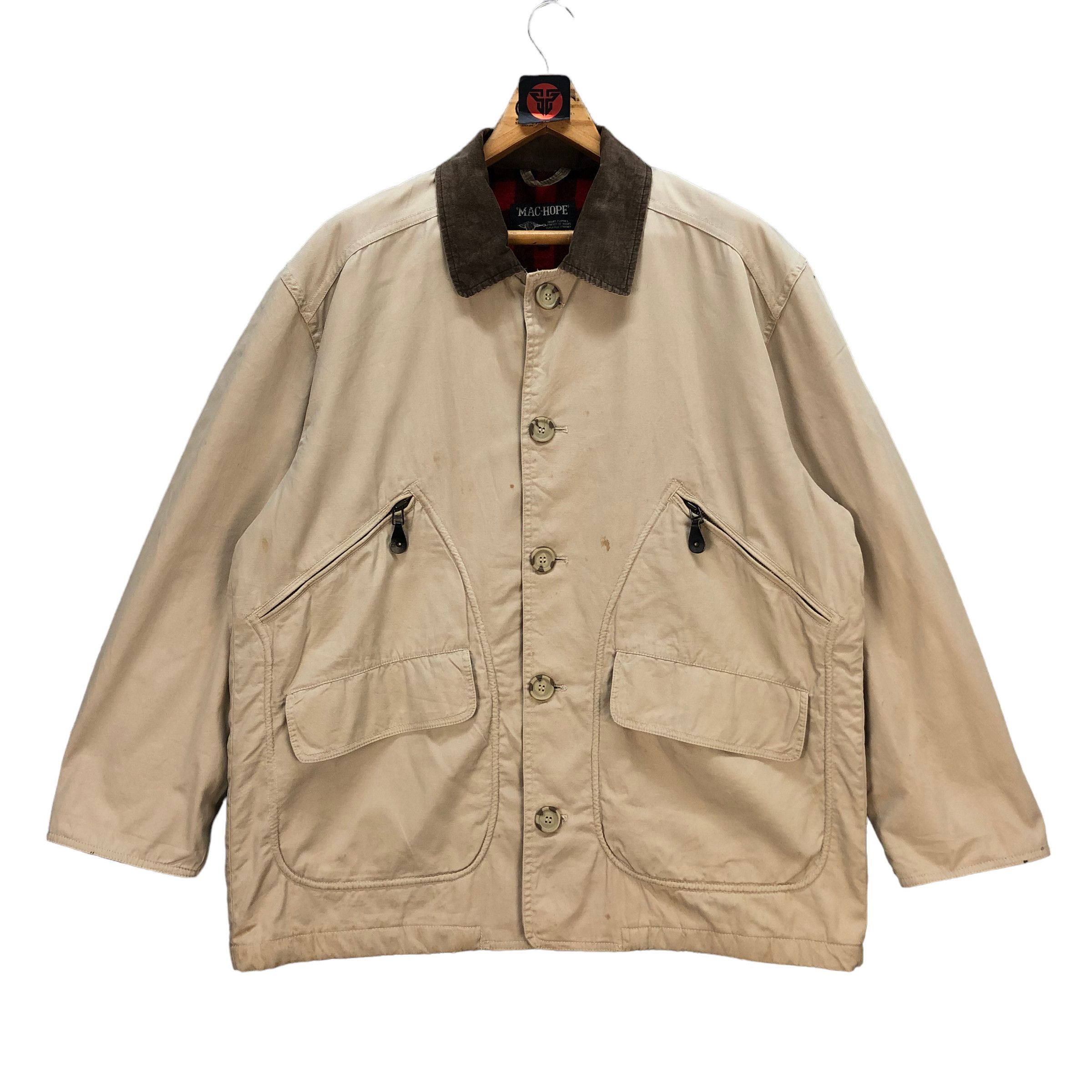 Japanese Brand MAC-HOPE BIRD OF PARADISE TARTAN LINED CHORE JACKET 7052-107 Size US L / EU 52-54 / 3 - 1 Thumbnail