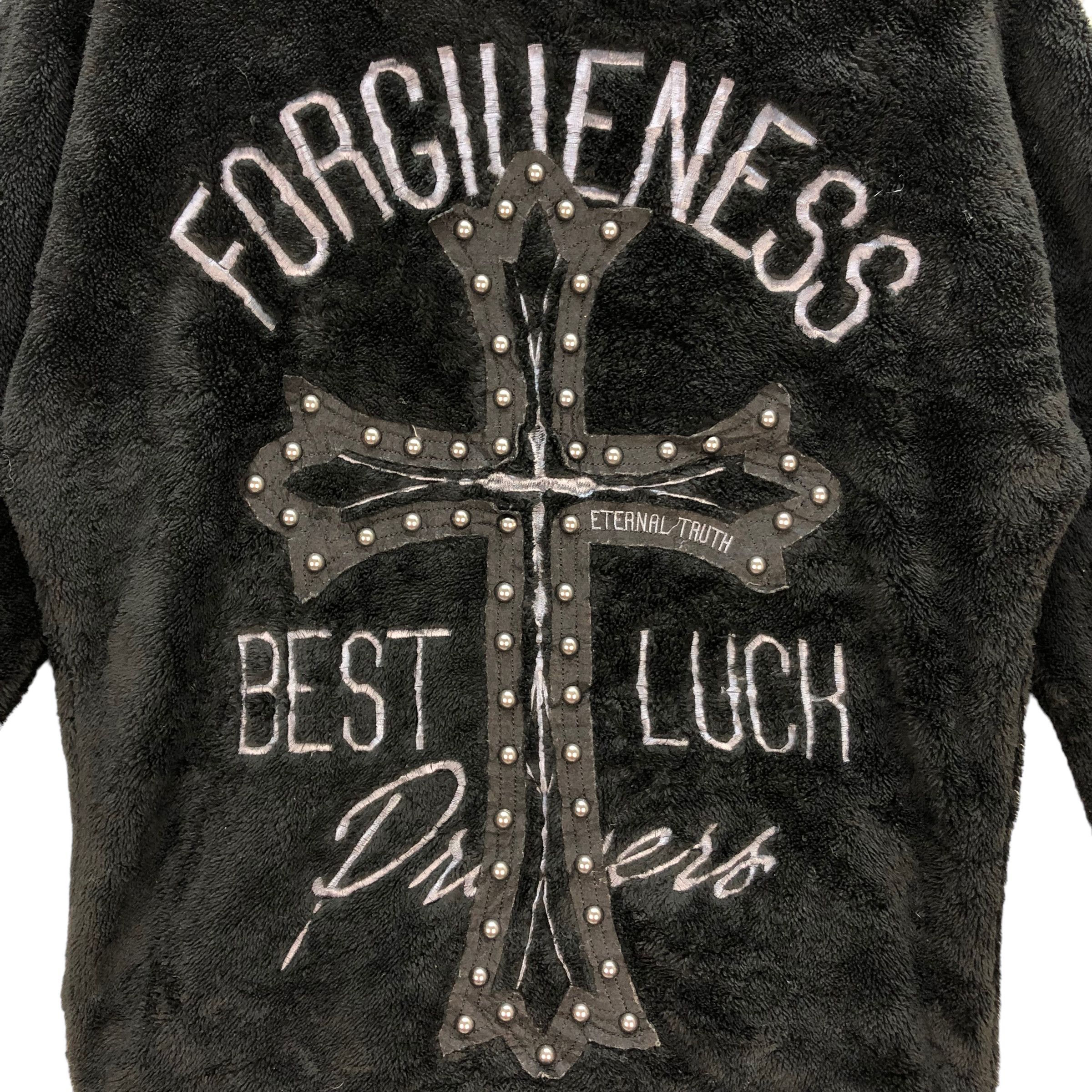 Japanese Brand GHOST OF HARLEM BIG CROSS LOGO FLEECE #7057-107 Size US M / EU 48-50 / 2 - 2 Thumbnail