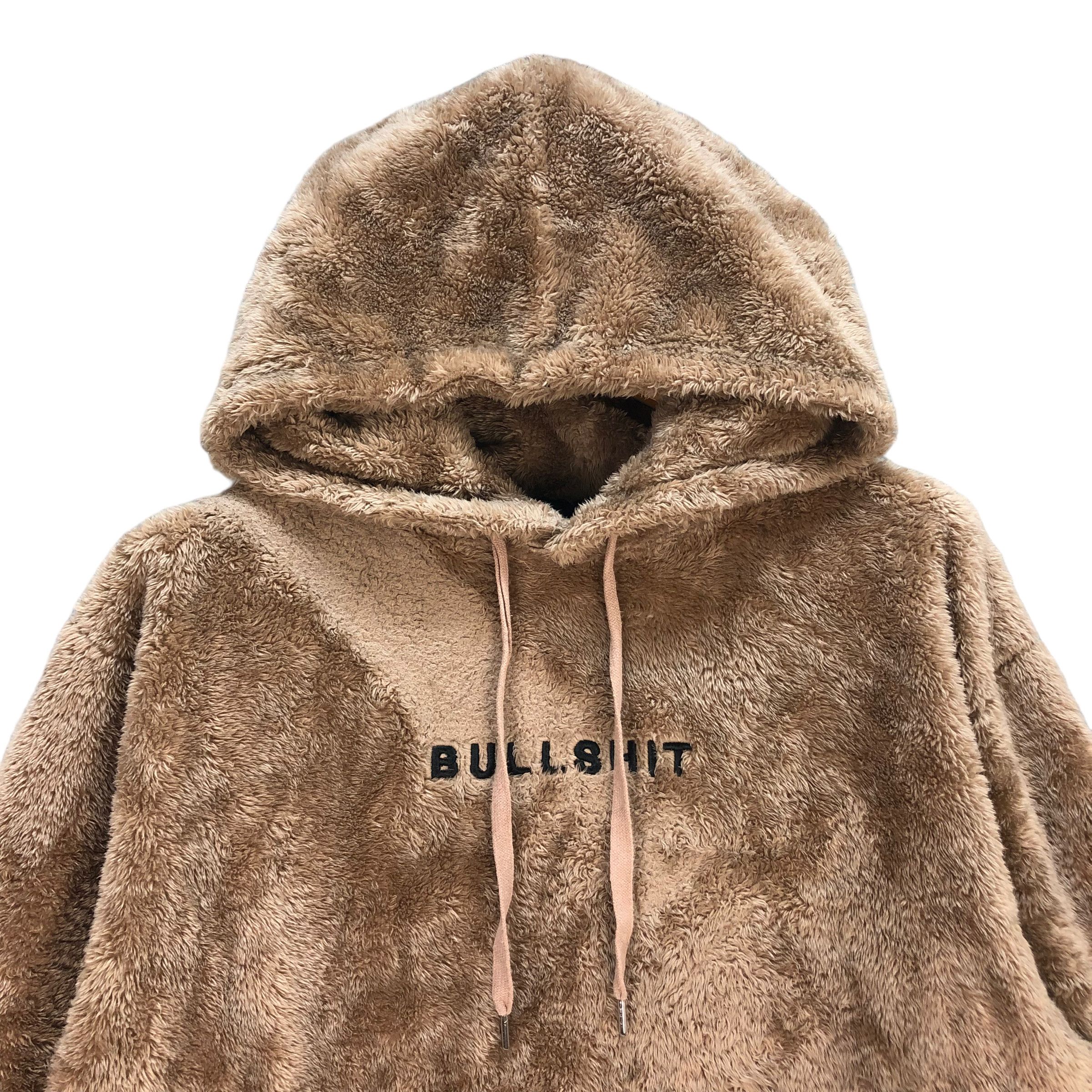 Japanese Brand BULLSHIT BIG LOGO FLEECE HOODIES #7061-107 Size US M / EU 48-50 / 2 - 4 Thumbnail