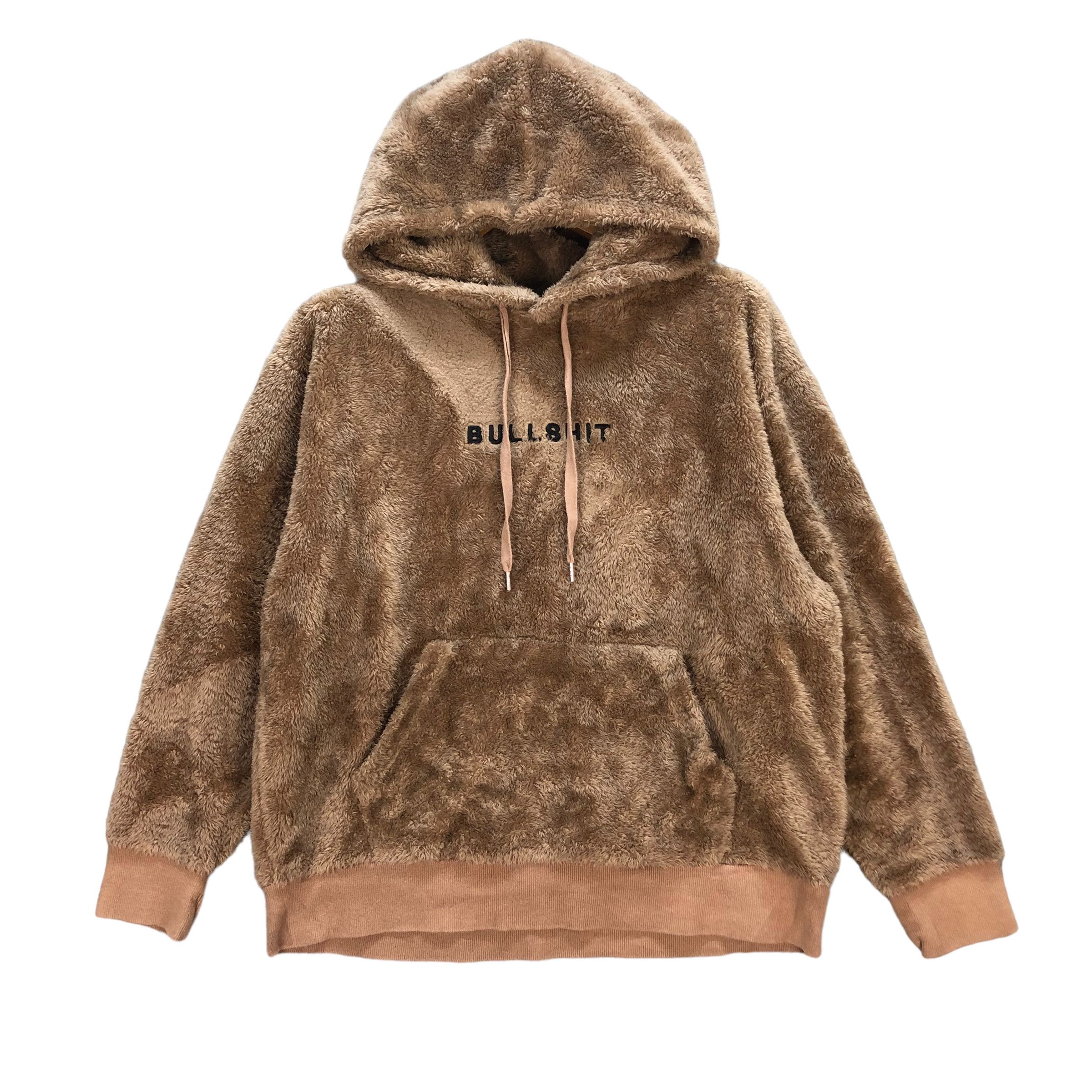 Japanese Brand BULLSHIT BIG LOGO FLEECE HOODIES #7061-107 Size US M / EU 48-50 / 2 - 3 Thumbnail