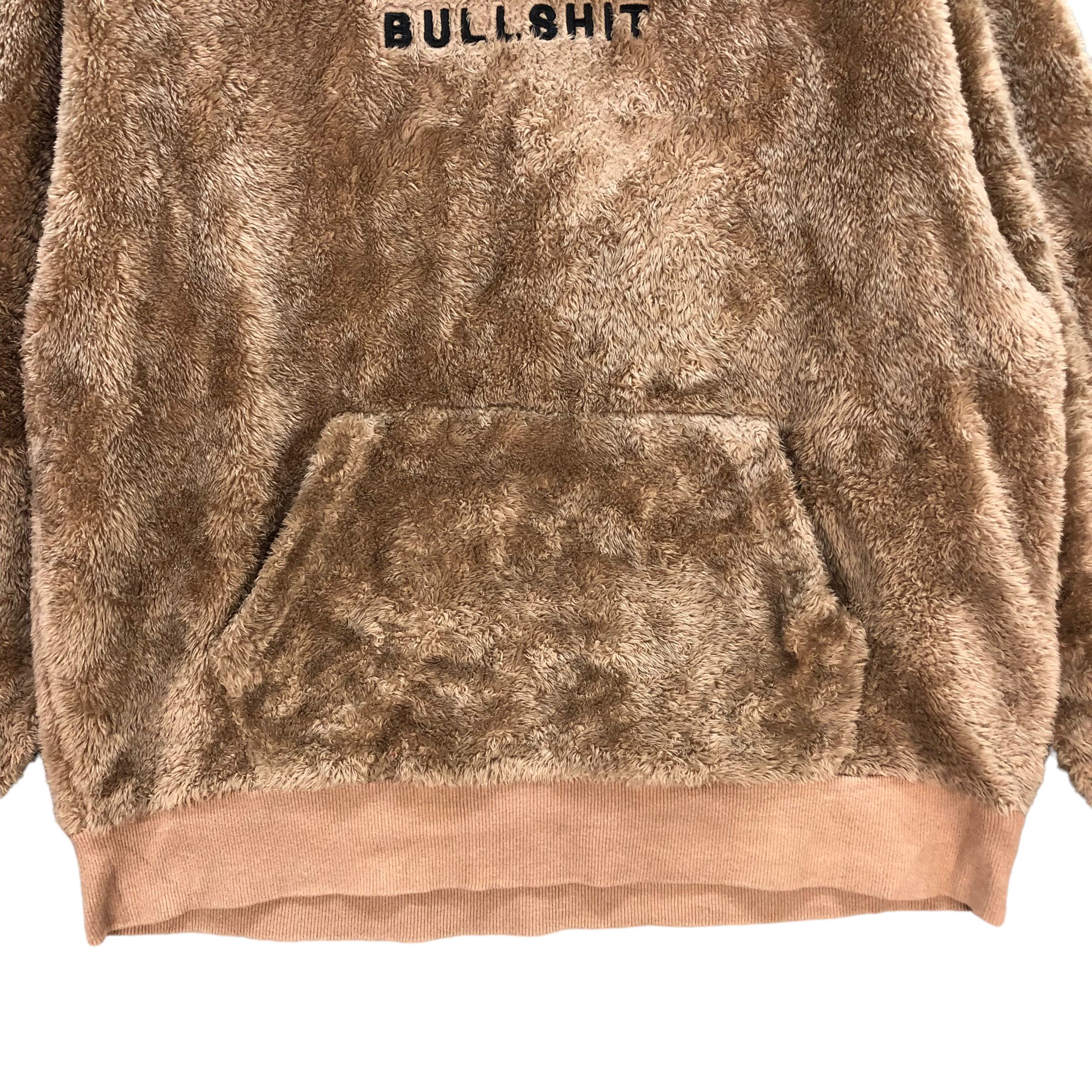 Japanese Brand BULLSHIT BIG LOGO FLEECE HOODIES #7061-107 Size US M / EU 48-50 / 2 - 6 Thumbnail