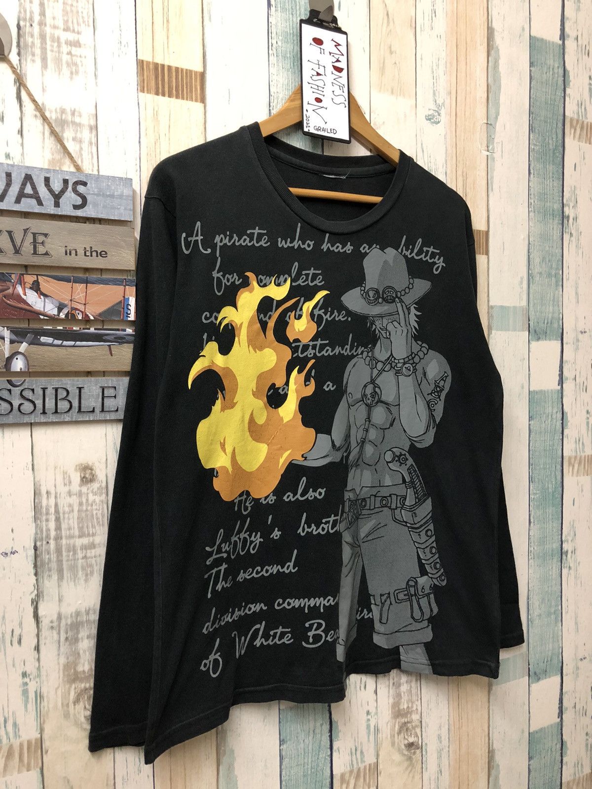 Cartoon Network × One Piece × Vintage Vintage 2000s One Piece Tee Long Sleeve Size US L / EU 52-54 / 3 - 2 Thumbnail
