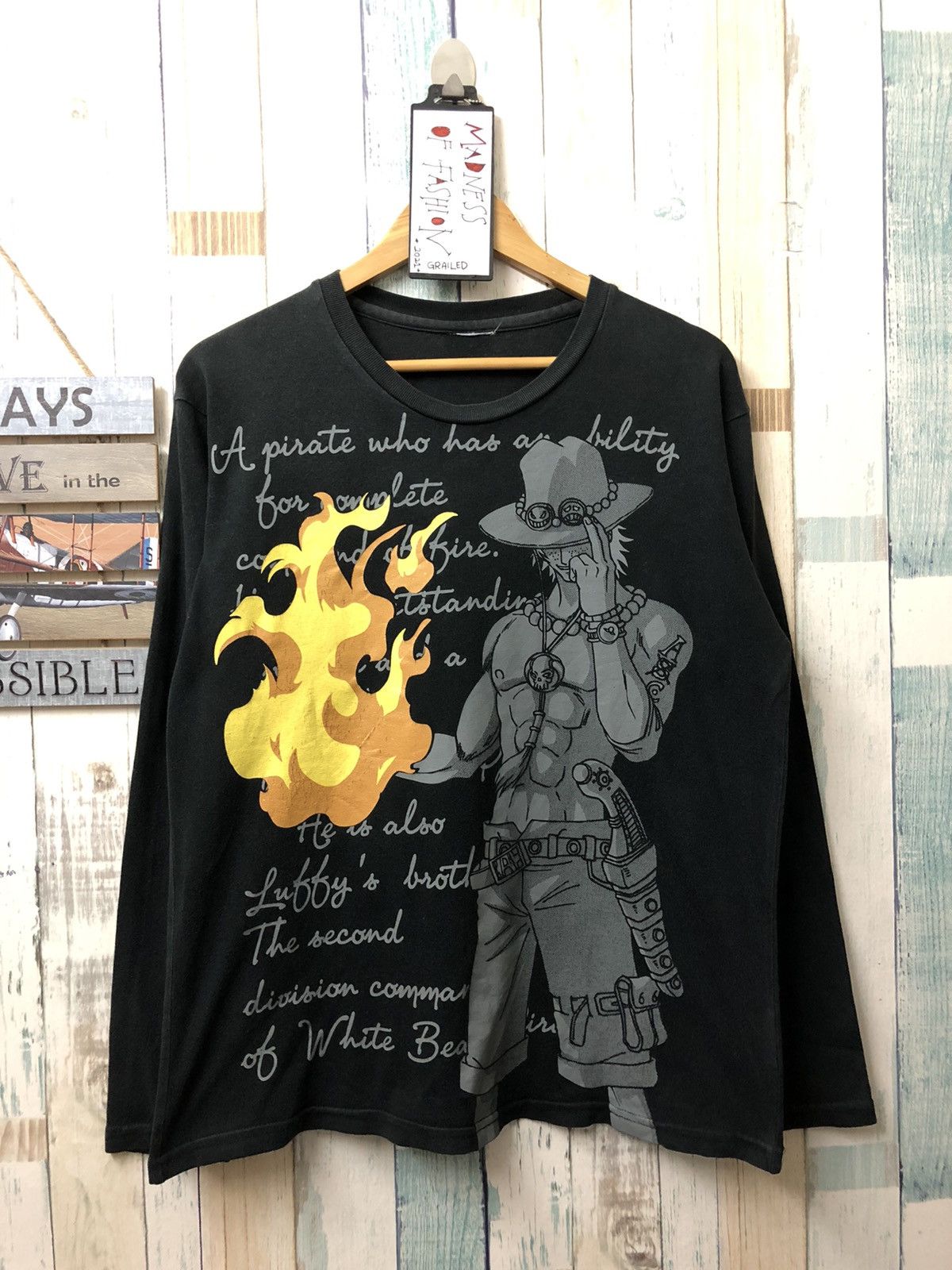Cartoon Network × One Piece × Vintage Vintage 2000s One Piece Tee Long Sleeve Size US L / EU 52-54 / 3 - 1 Thumbnail