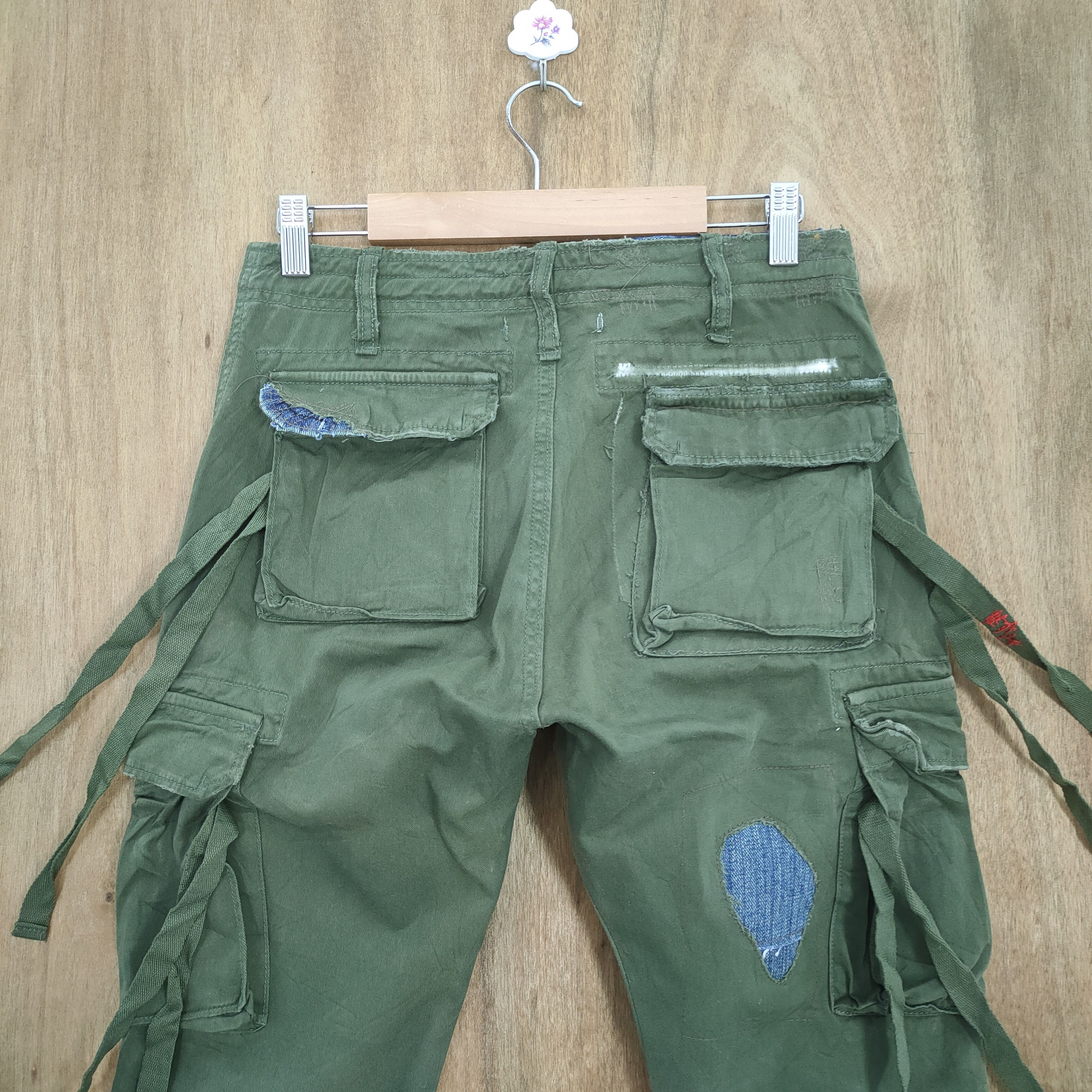 Japanese Brand JAPANESE BRAND PATCHWORK BONDAGE CARGO PANTS Size US 29 - 8 Thumbnail