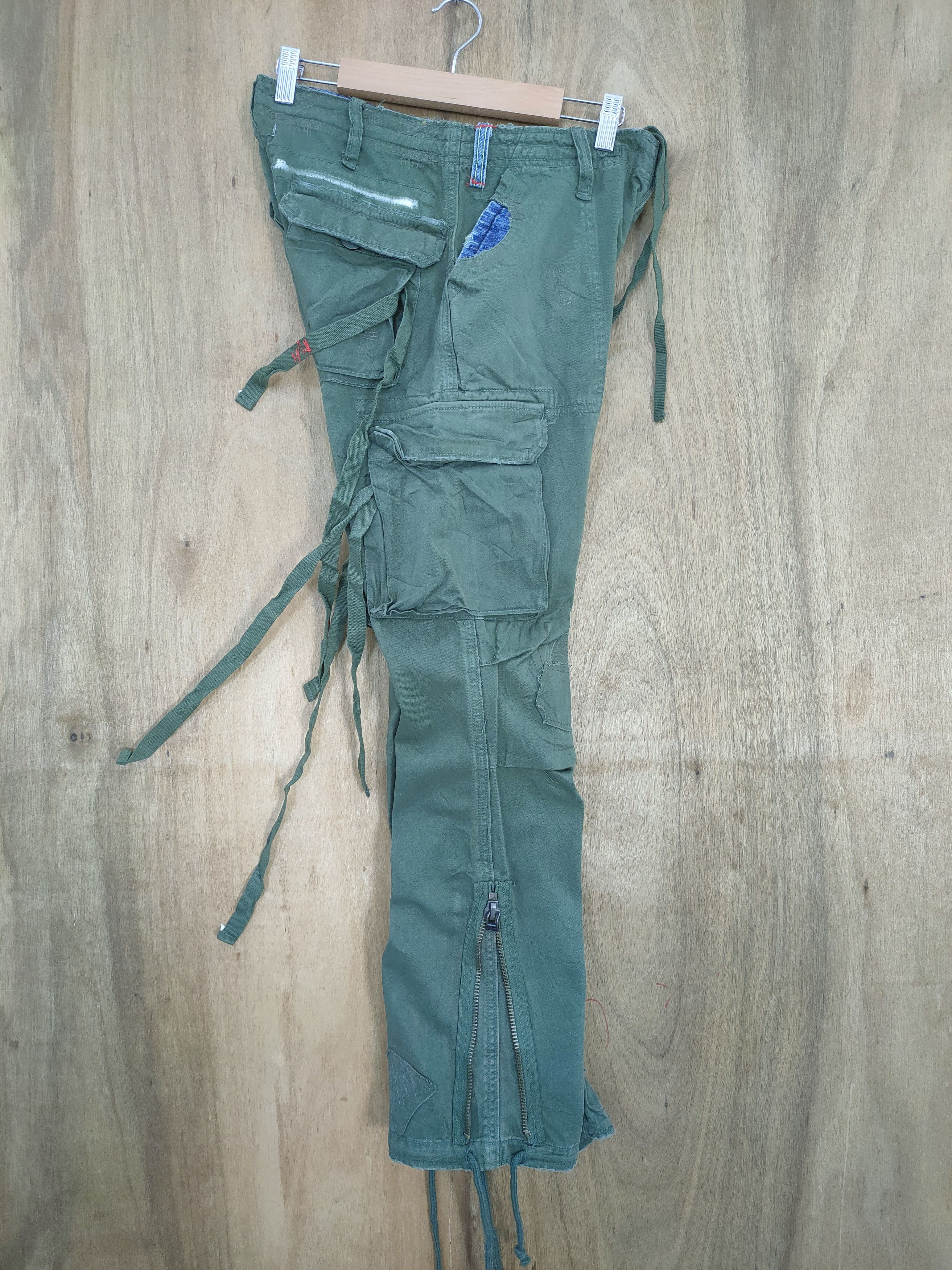 Japanese Brand JAPANESE BRAND PATCHWORK BONDAGE CARGO PANTS Size US 29 - 12 Thumbnail