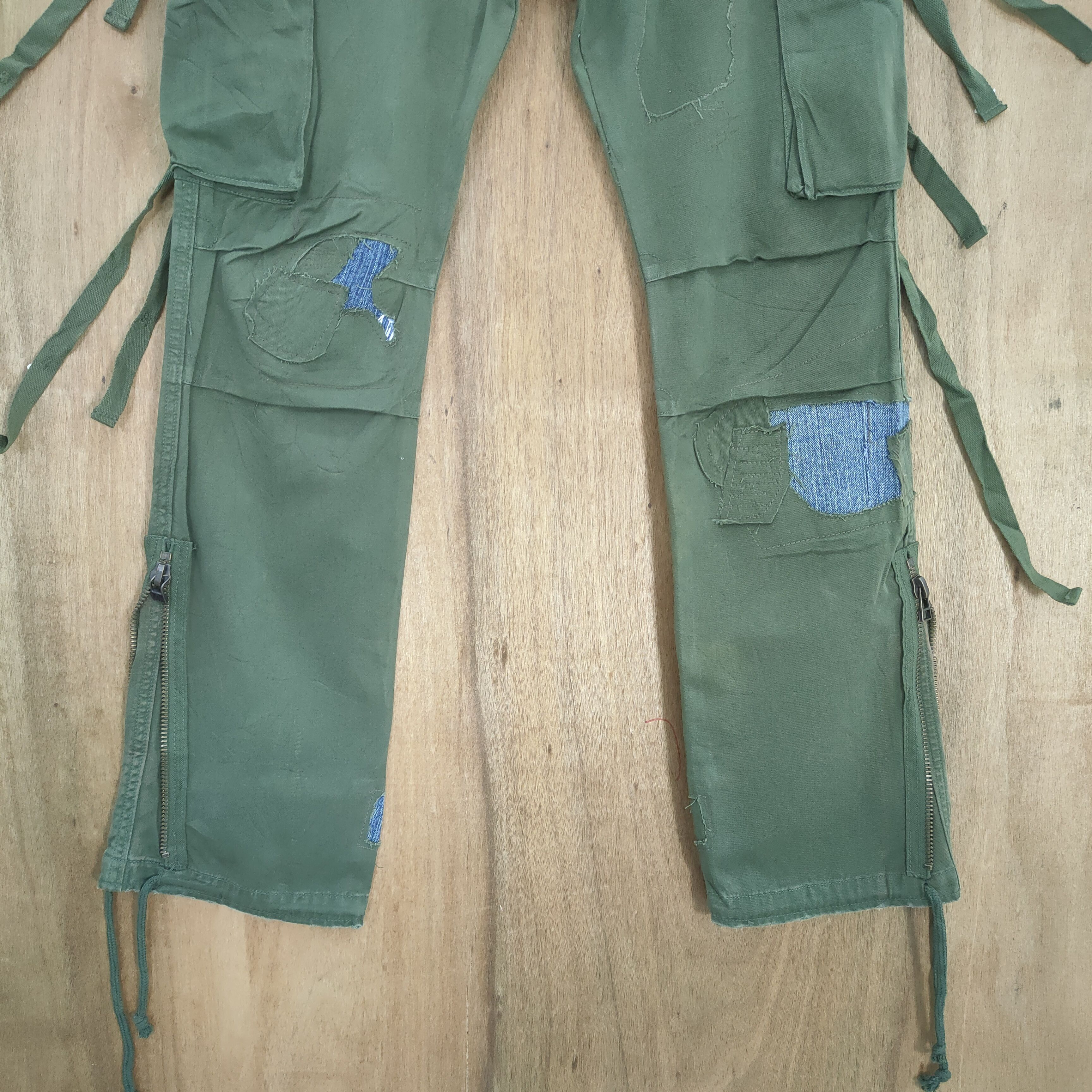 Japanese Brand JAPANESE BRAND PATCHWORK BONDAGE CARGO PANTS Size US 29 - 3 Thumbnail