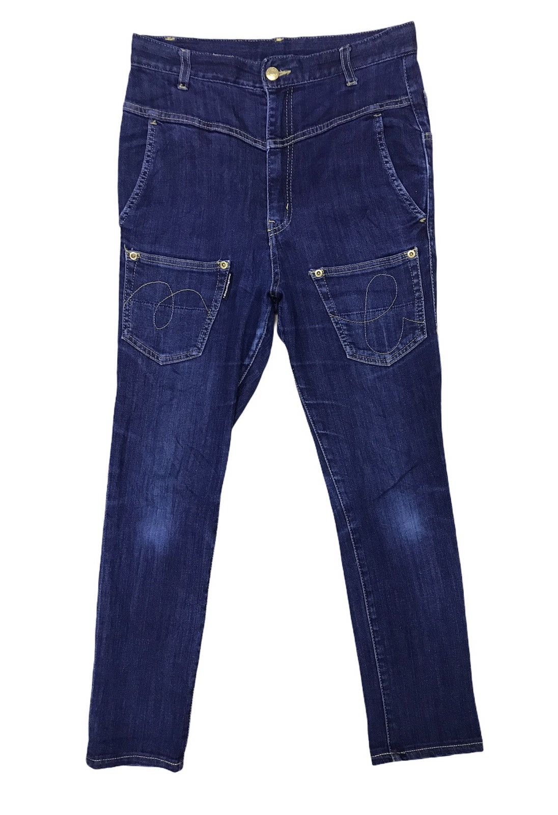 image of Avant Garde x Issey Miyake Mercibeaucoup By Issey Miyake Size 30 in Blue, Men's