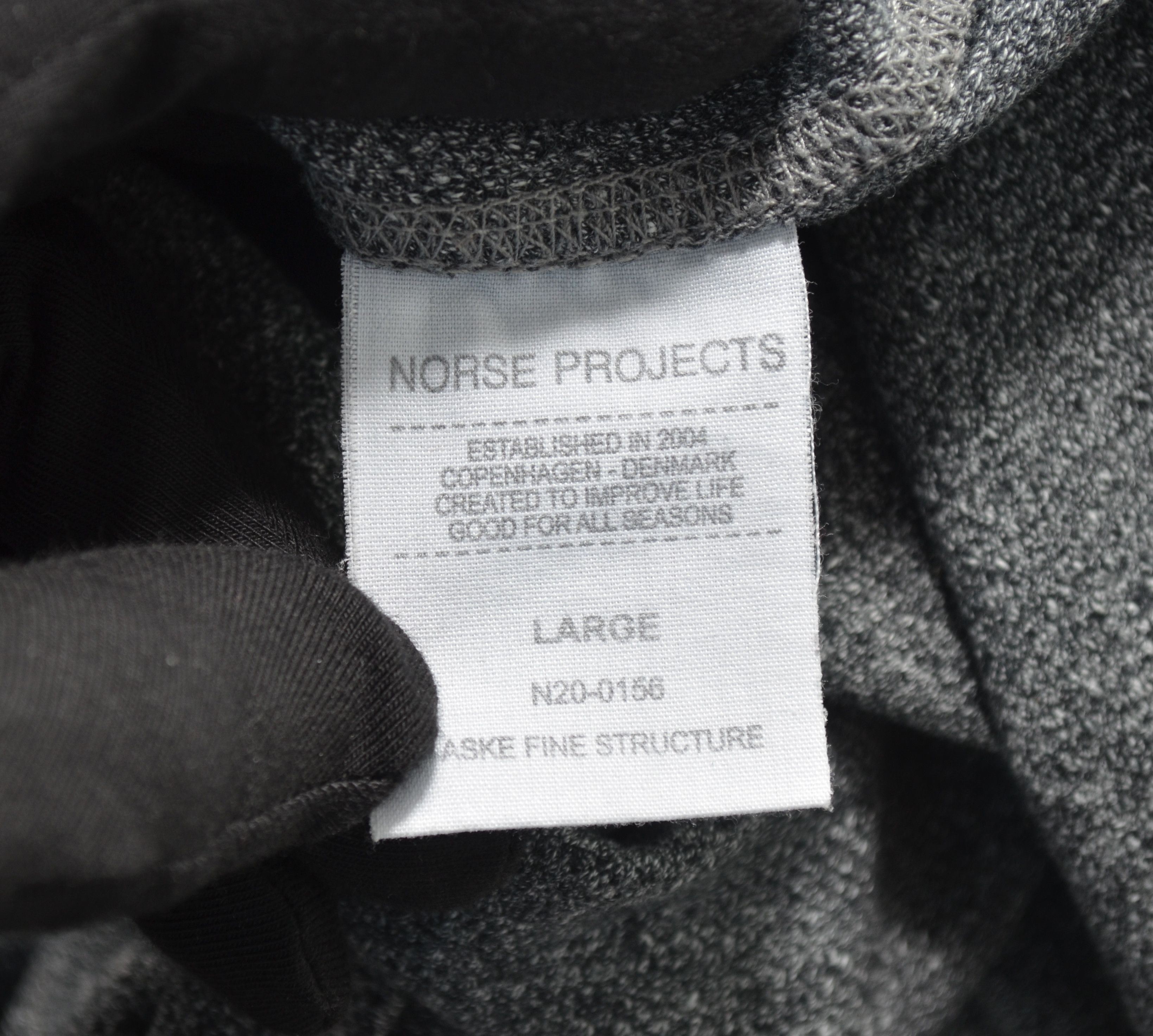 Designer × Norse Projects NORSE PROJECTS ASKE FINE STRUCTURE SWEAT Size US L / EU 52-54 / 3 - 11 Thumbnail