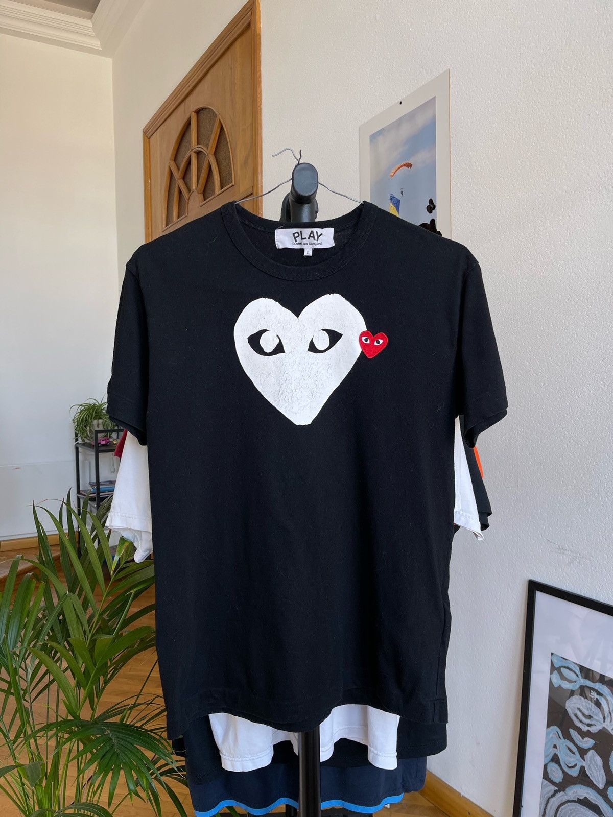 BLACK COMME des GARÇONS ホワイトシャツ XS BLACK COMME des GARCONS（ブラックコムデギャルソン