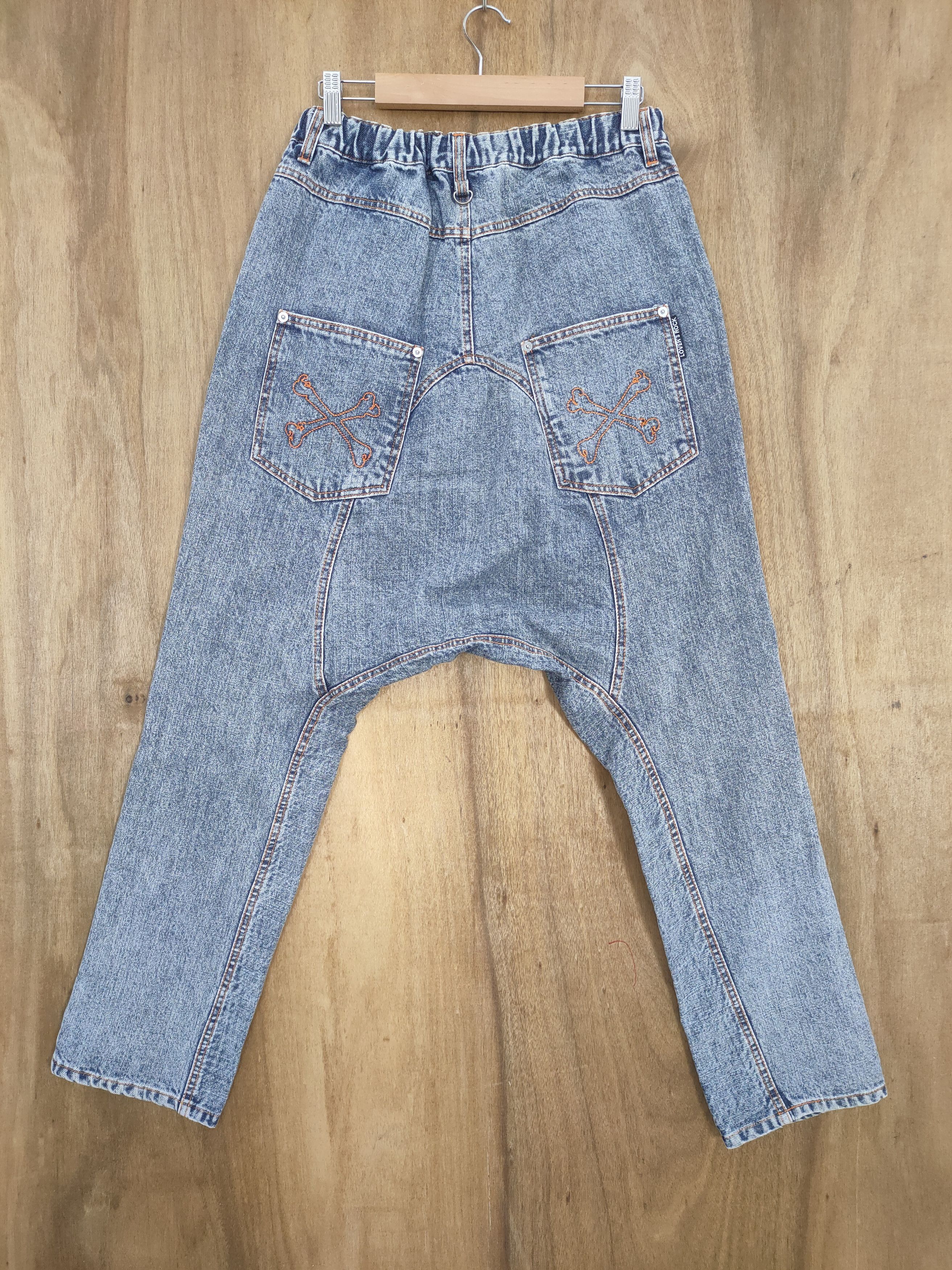Jean LOVERS ROCK BONDAGE HIP HOP DISTRESSED JEANS Size US 30 / EU 46 - 9 Thumbnail